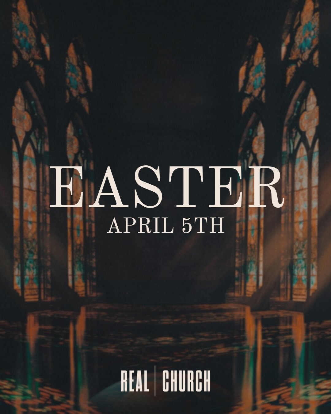 EASTER AT REAL CHURCH!  Meet us here to celebrate the resurrection of Jesus Christ!! SEE YOU APRIL 5TH!

📍Real Church |  SEE TIMES POSTED