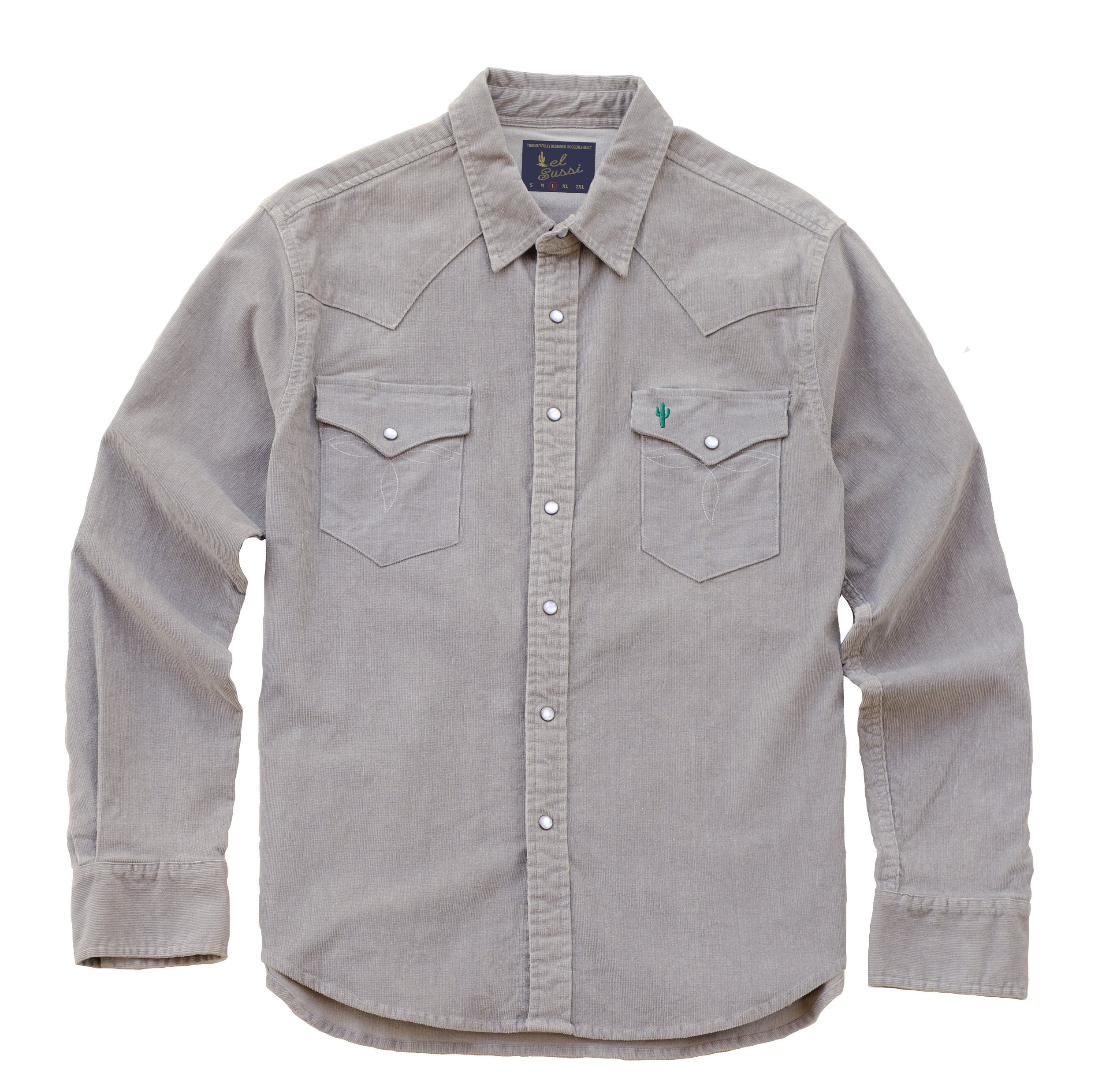 Vail Corduroy Shirt - Stone