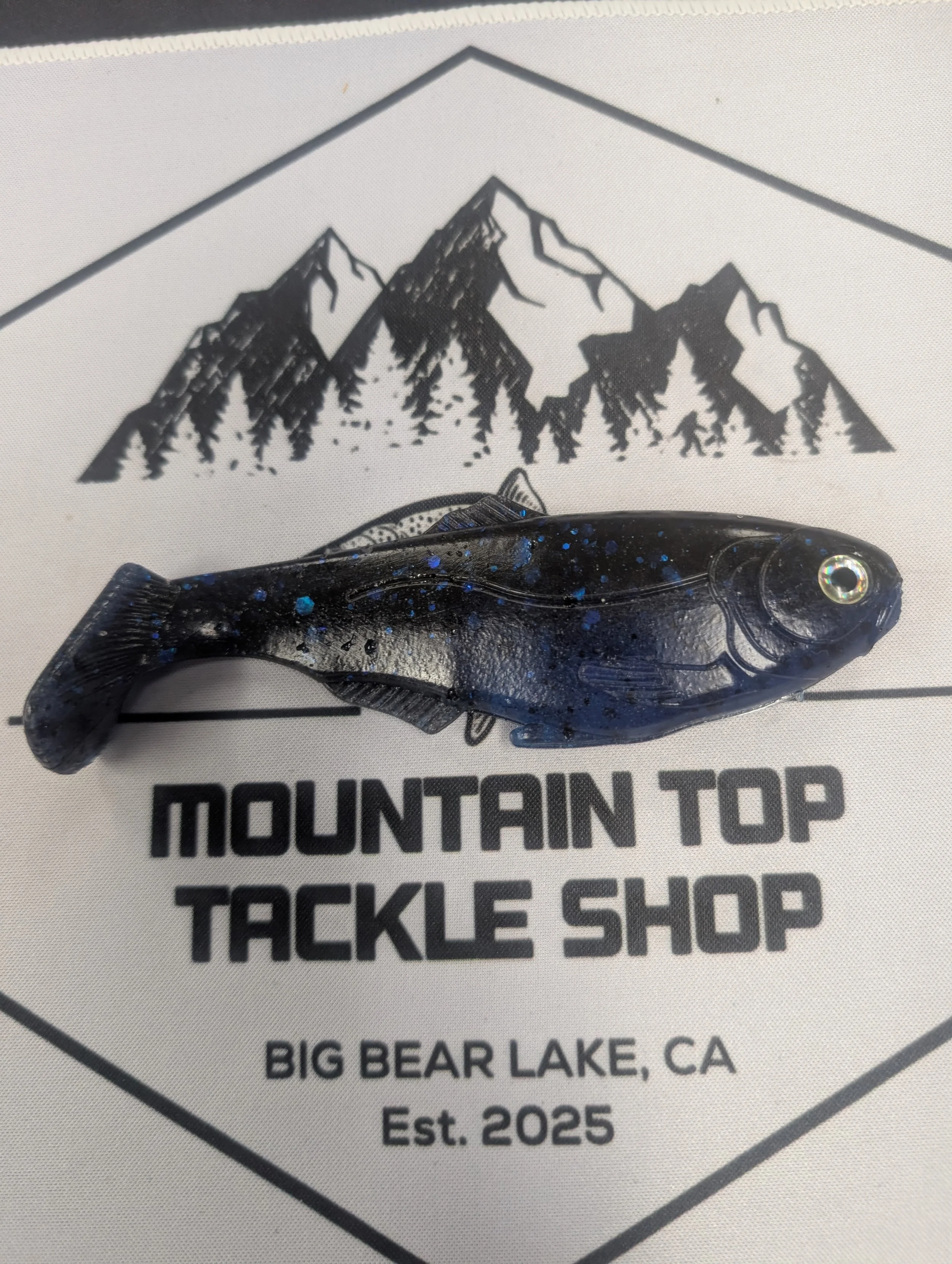 6" War Fish - SALTED - Black n Blue