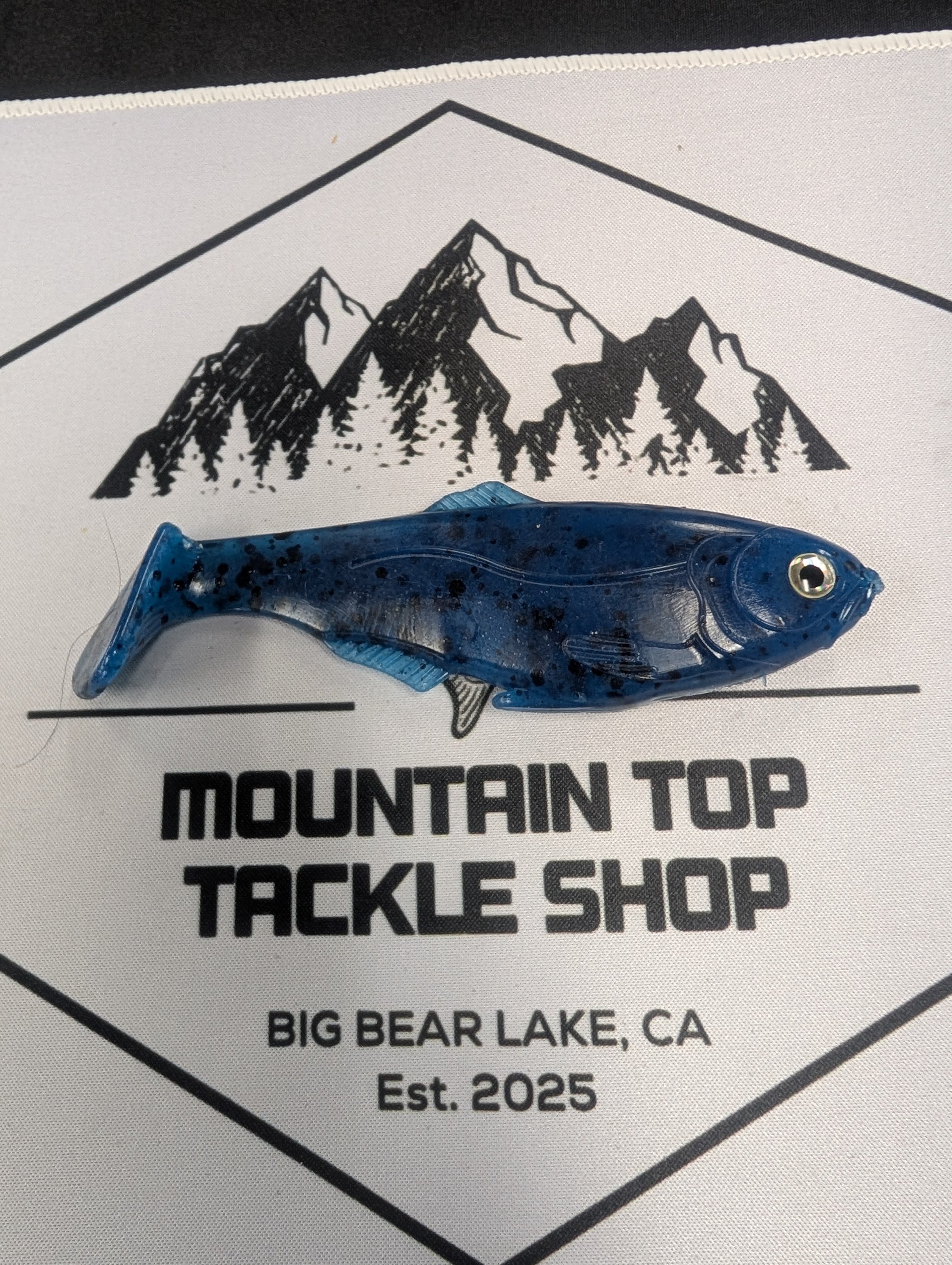 6" War Fish - SALTED - Blue w/ Black Flake