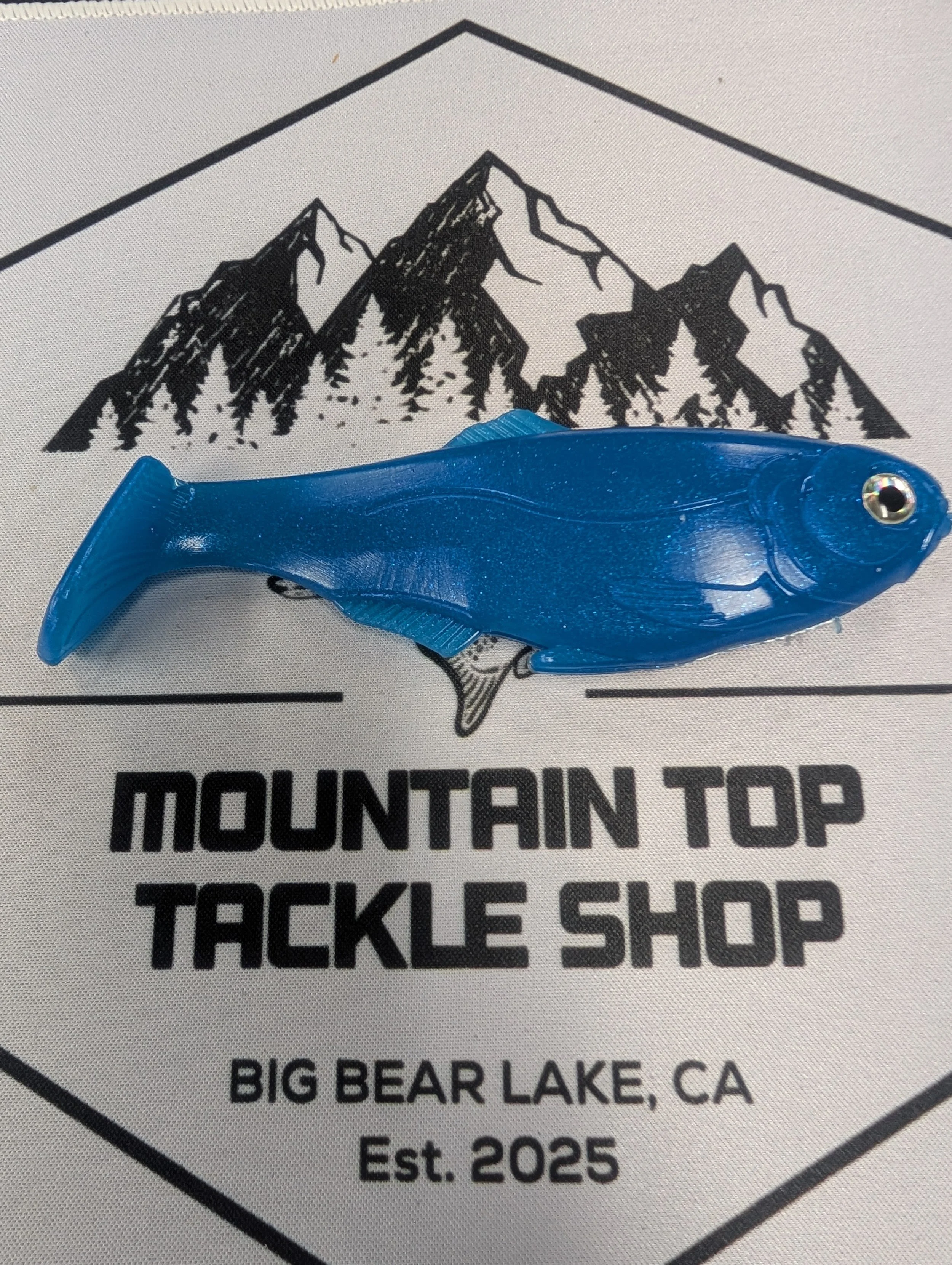 6" War Fish - GLOW - Ocean Blue