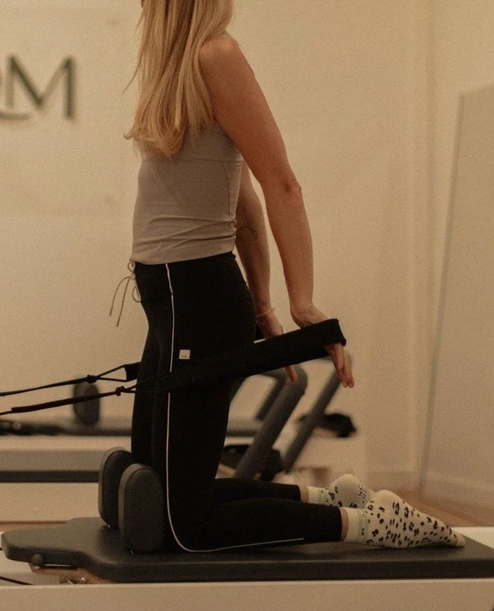 Form: Flow is our signature class using the reformer and is a dynamic blend of classical Pilates and contemporary movement designed to build strength, improve mobility, and deepen your mind-body connection.⁠
⁠
Expect a well-rounded class that blends 