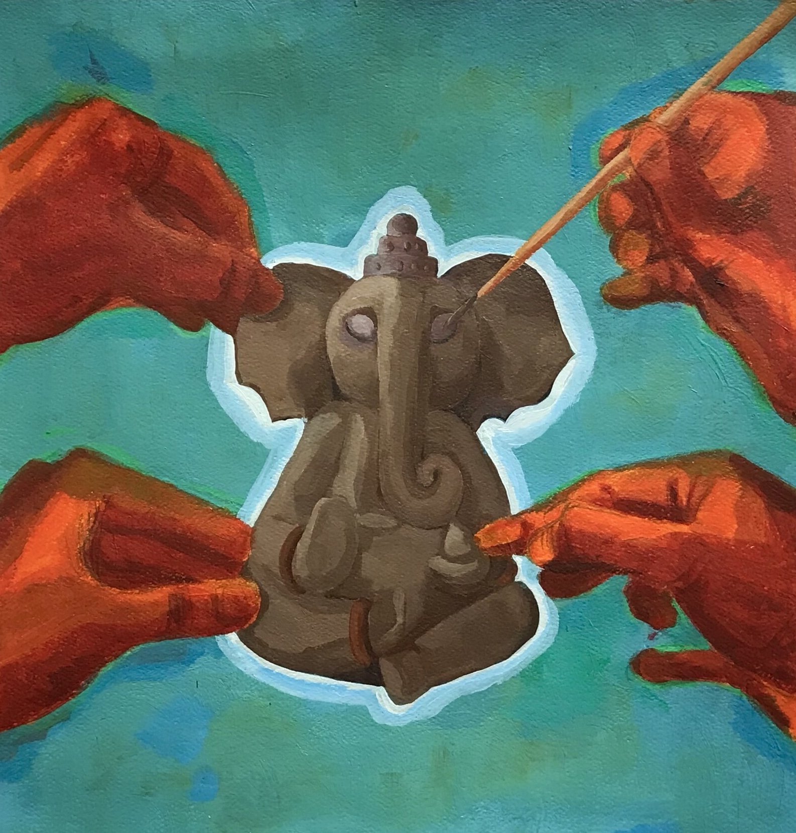 Forming Ganesha