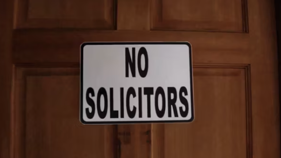 No Solicitors