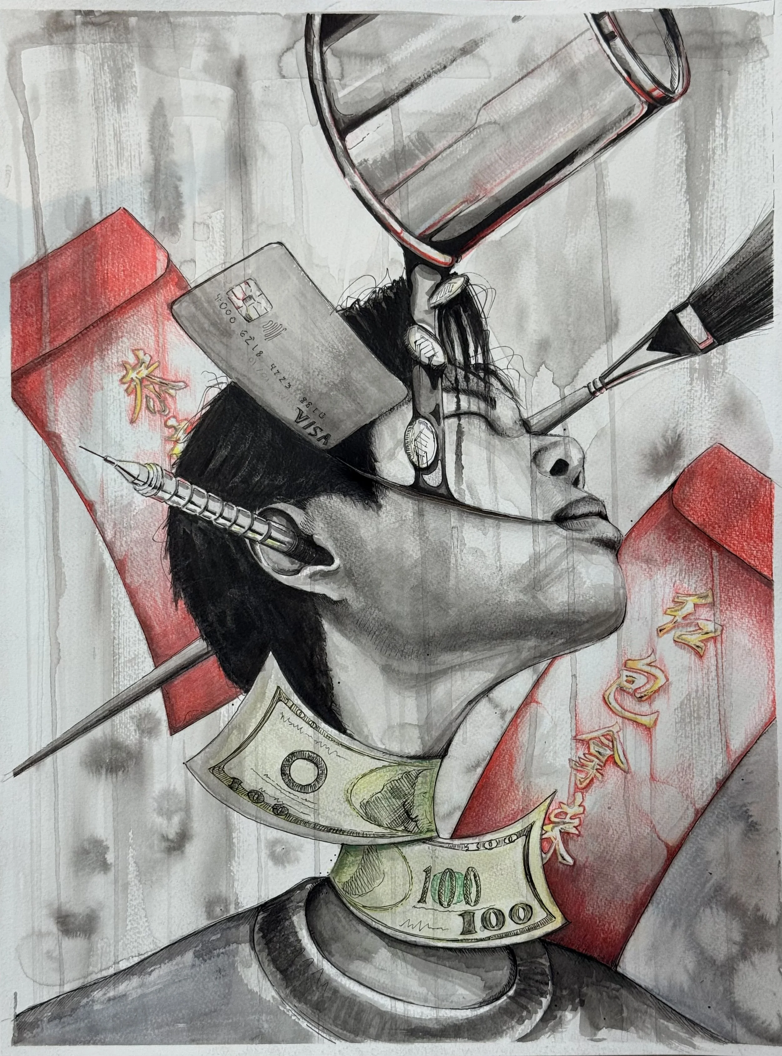 紅包拿來 (bring the red envelope)