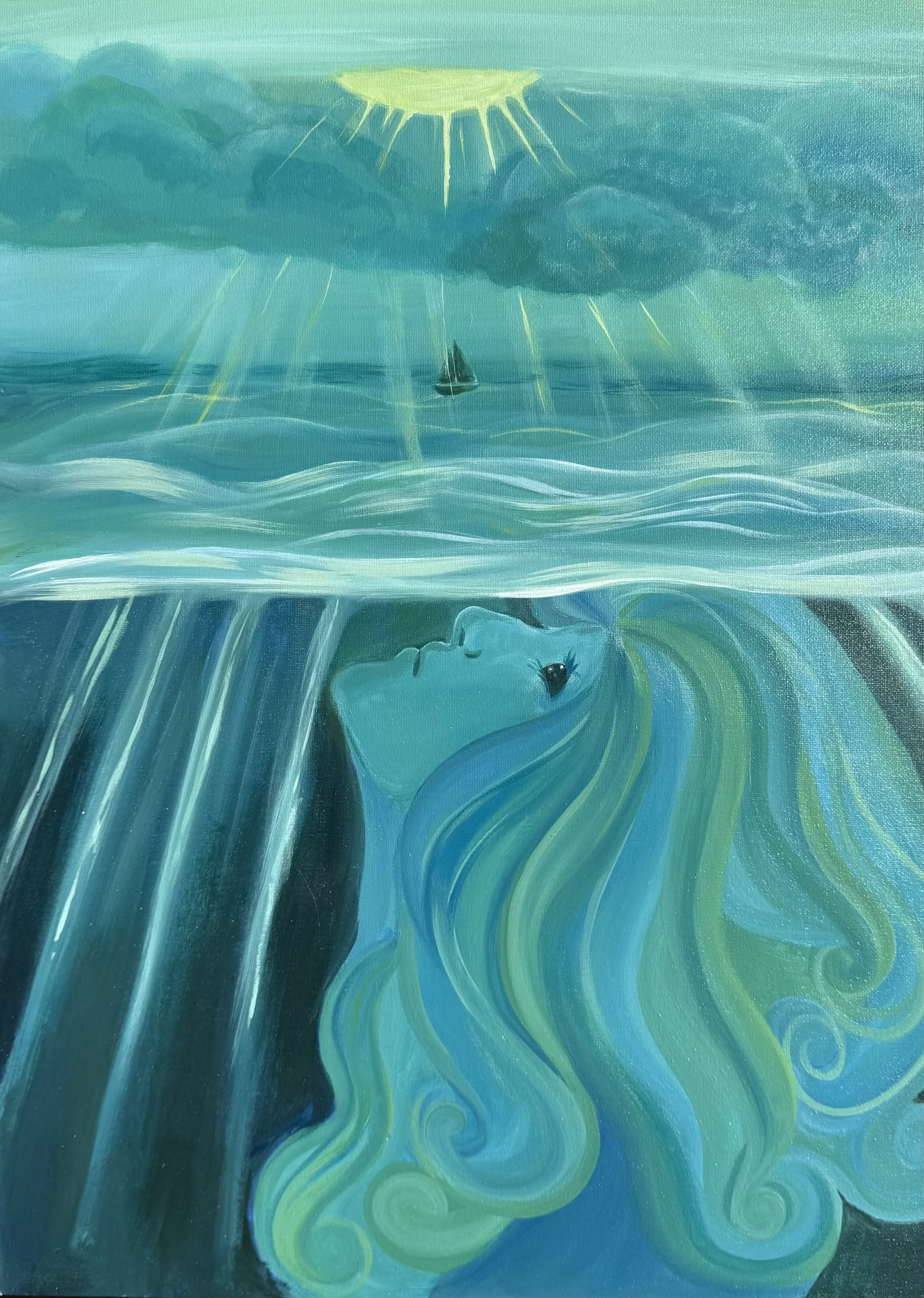 Woman Beneath the Waves