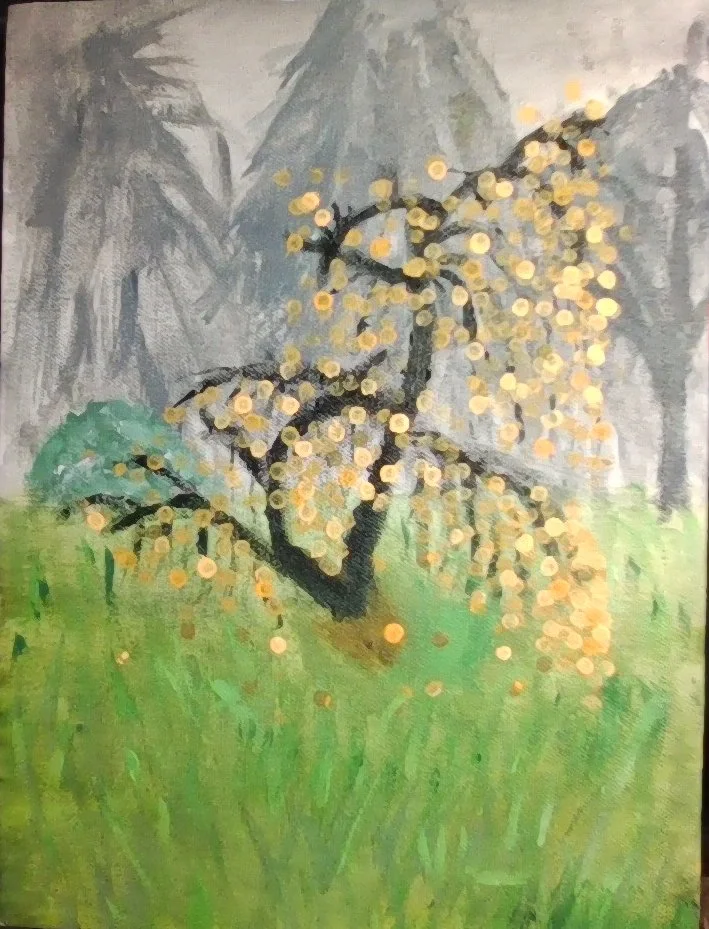 Persimmons in the Rain