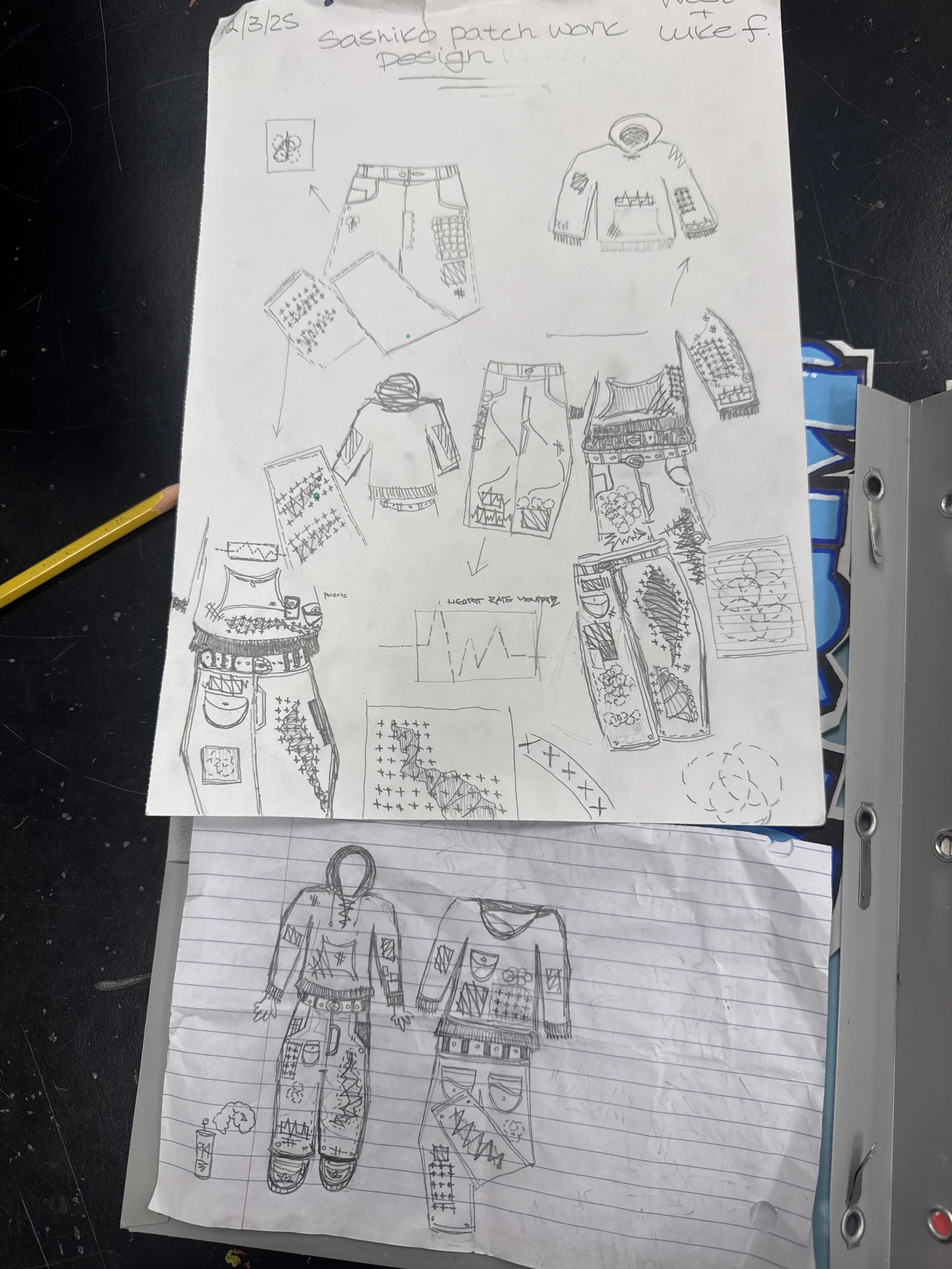 Sashiko design patchwork