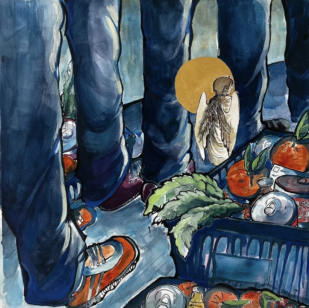 Alone in A Busy Store