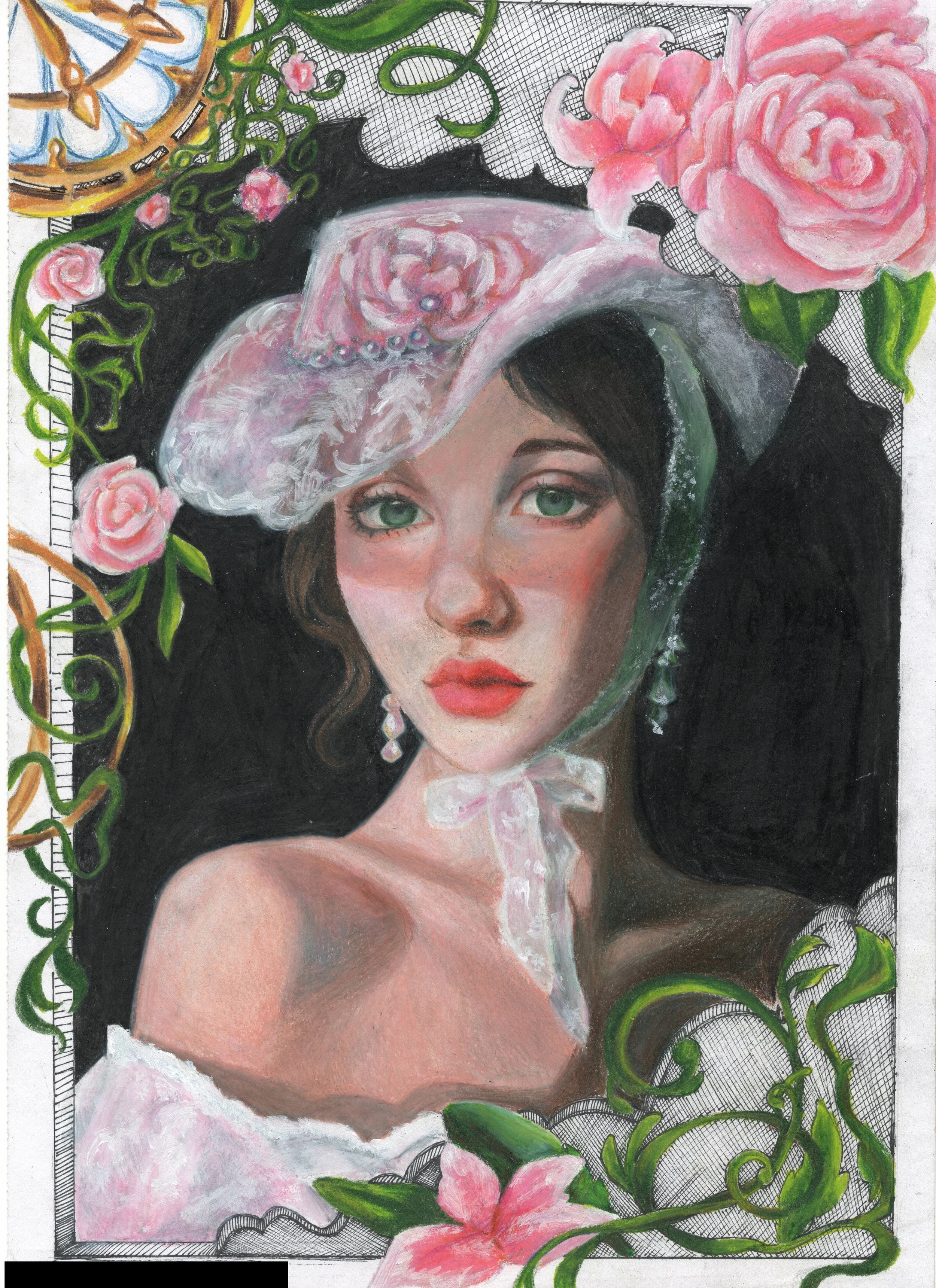 Girl with Begonia