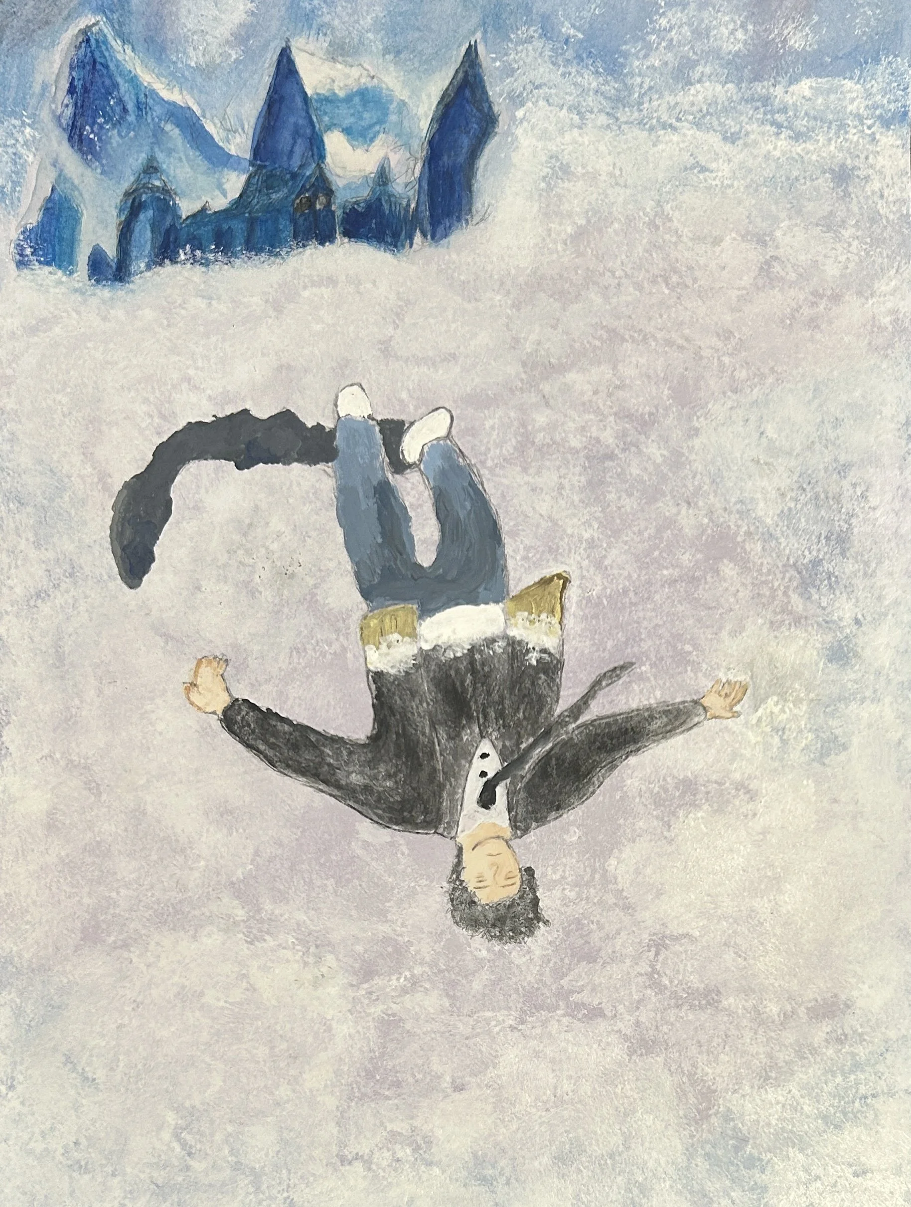 Klein Falling through Worlds