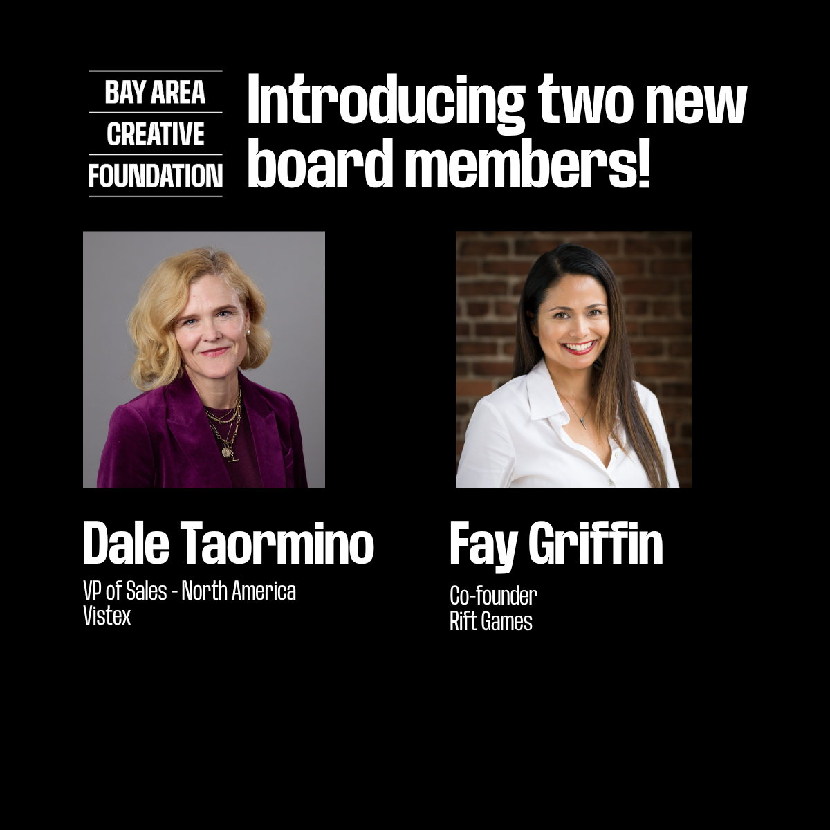 Welcoming Two New BACF Board Members!