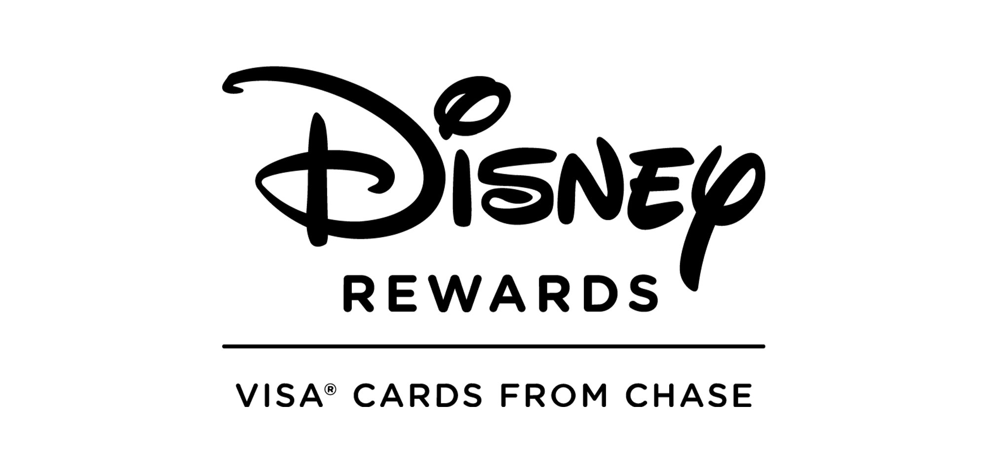 Disney Rewards logo with the text 'VISA CARDS FROM CHASE' below it.