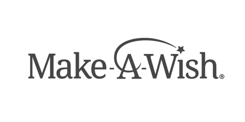 Make-A-Wish logo with the text 'Make-A-Wish' and a star in the letter 'A' connected by a shooting arc.