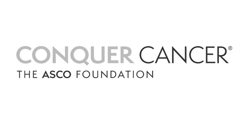 Conquer Cancer logo with ASCO Foundation endorsement.