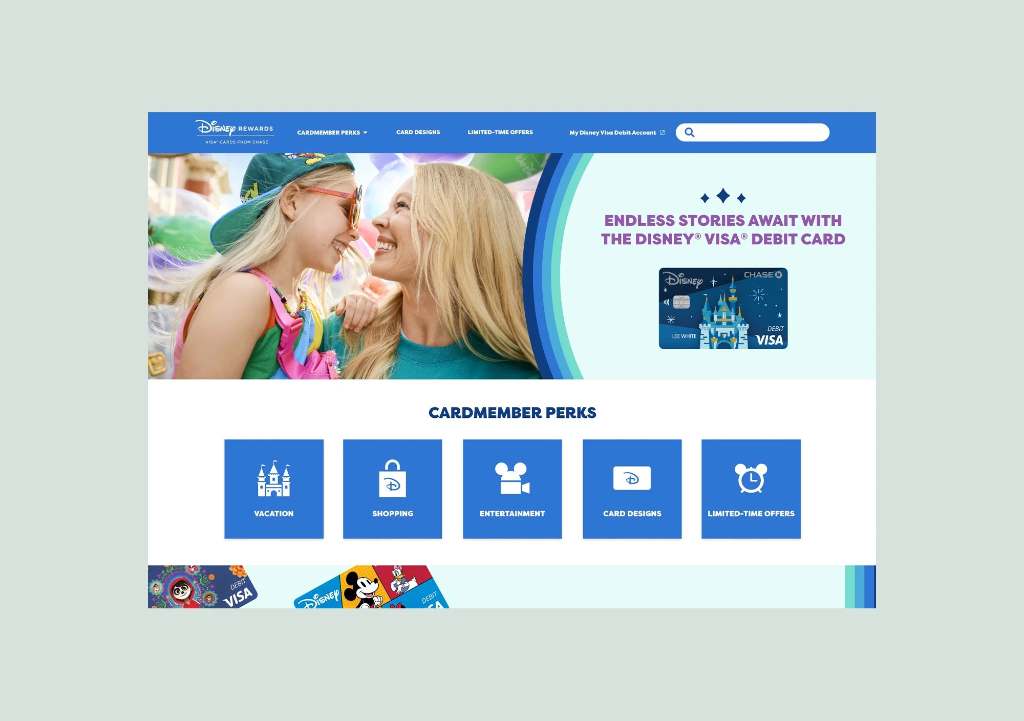 Disney Visa Website Redesign