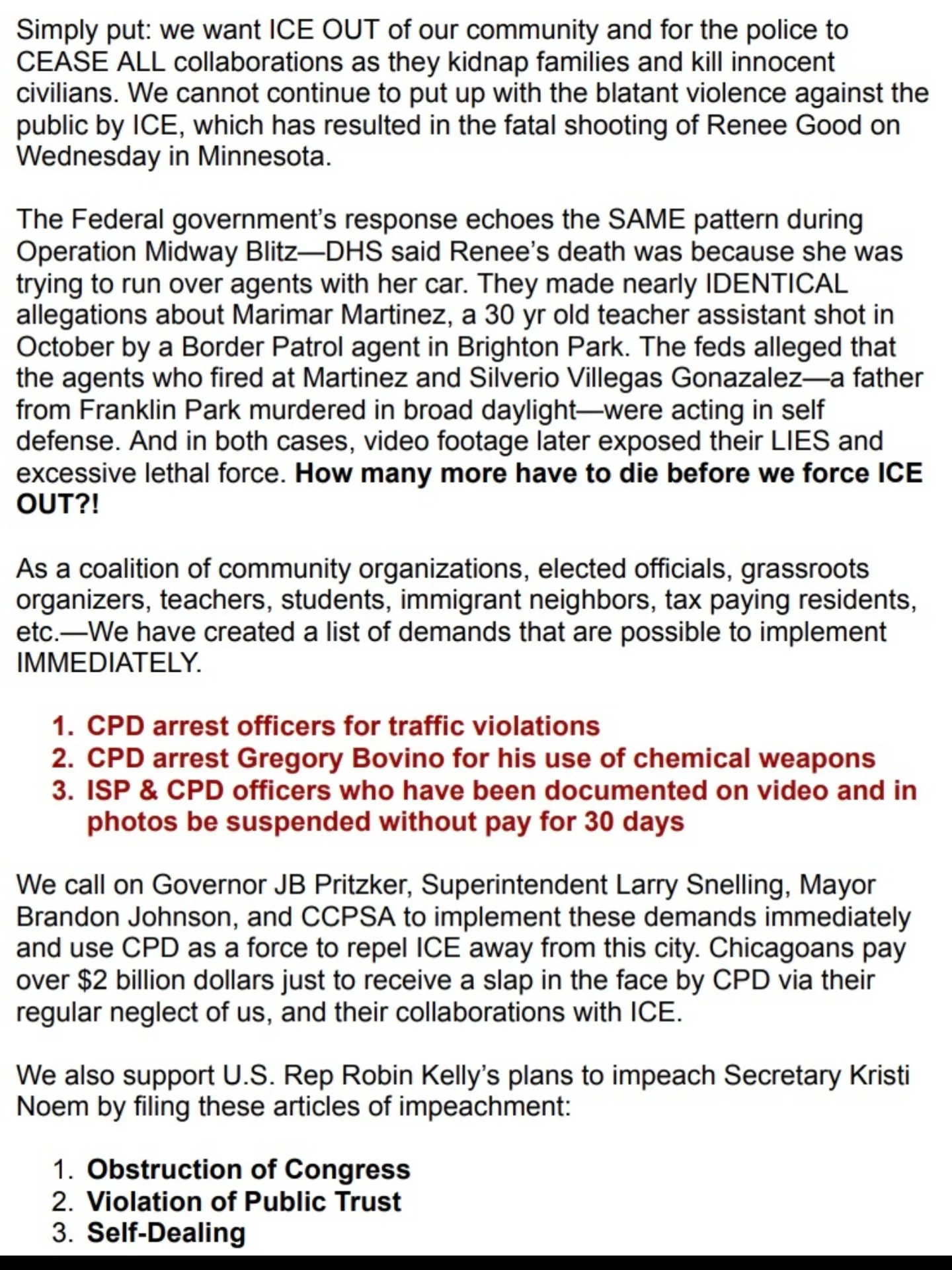 CCPSA PUBLIC COMMENT TALKING POINTS: HELP ITERATE THE DEMANDS! ✊🏽 

For those attending tonight&rsquo;s CCPSA meeting, feel free to reference these talking points and amplify the concrete demands for structural change! We must put this in front of C