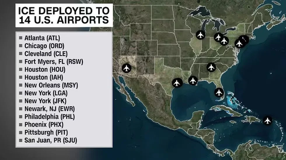 COMMUNITY ALERT: Be Vigilant While Traveling! ICE is at ORD and 13 More Airports