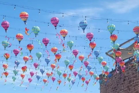 Hot Air Balloon Art Installation