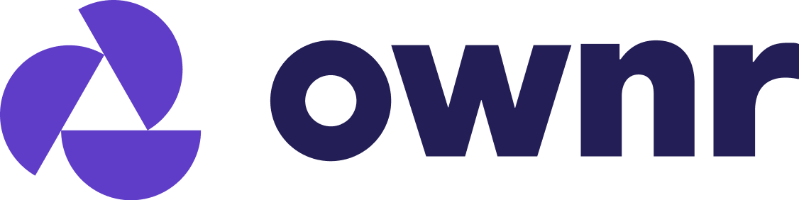 Ownr logo with a purple geometric shape next to the word 'ownr' in dark purple.