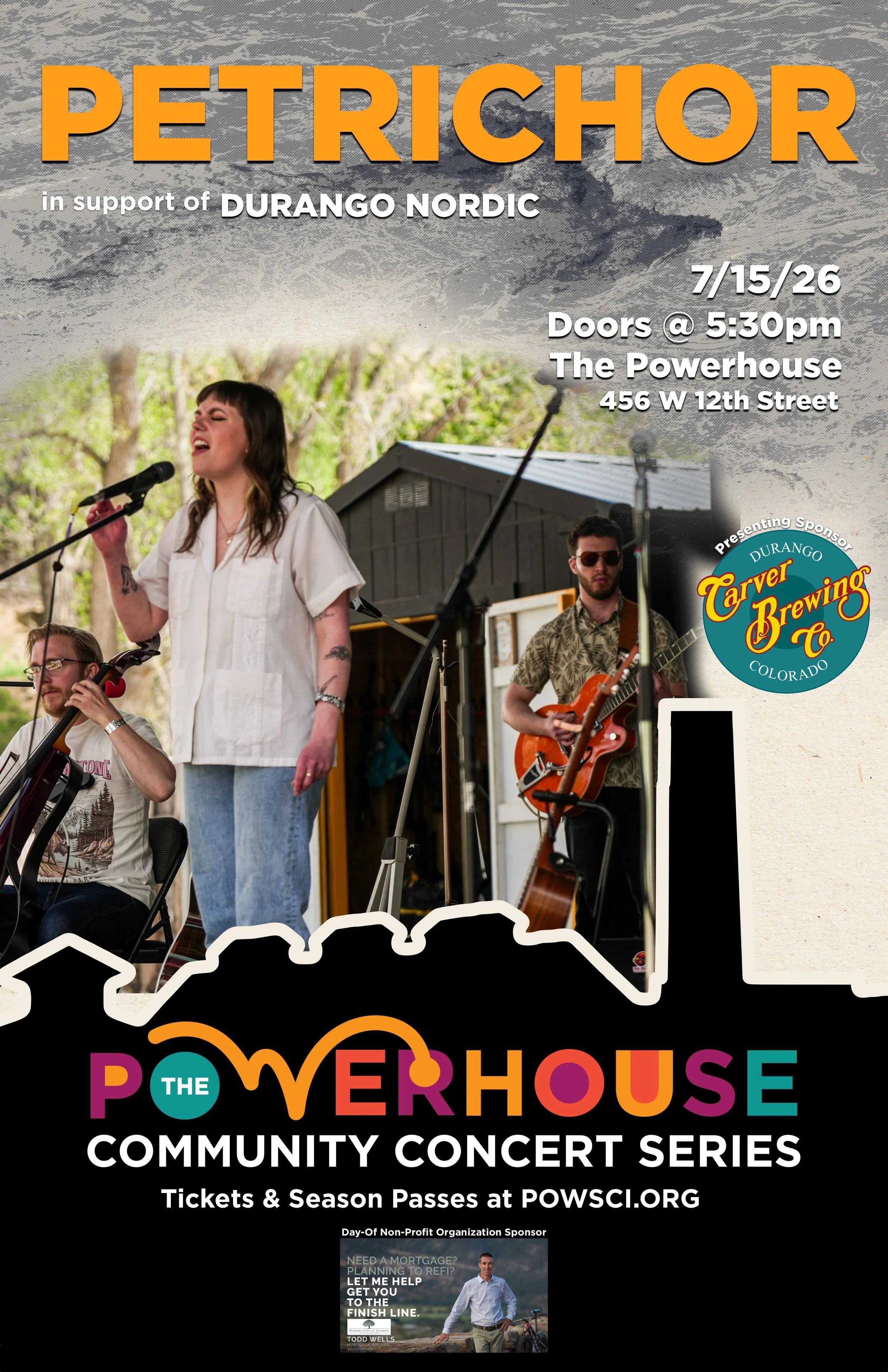 Powerhouse Community Concert Benefitting Durango Nordic: Petrichor