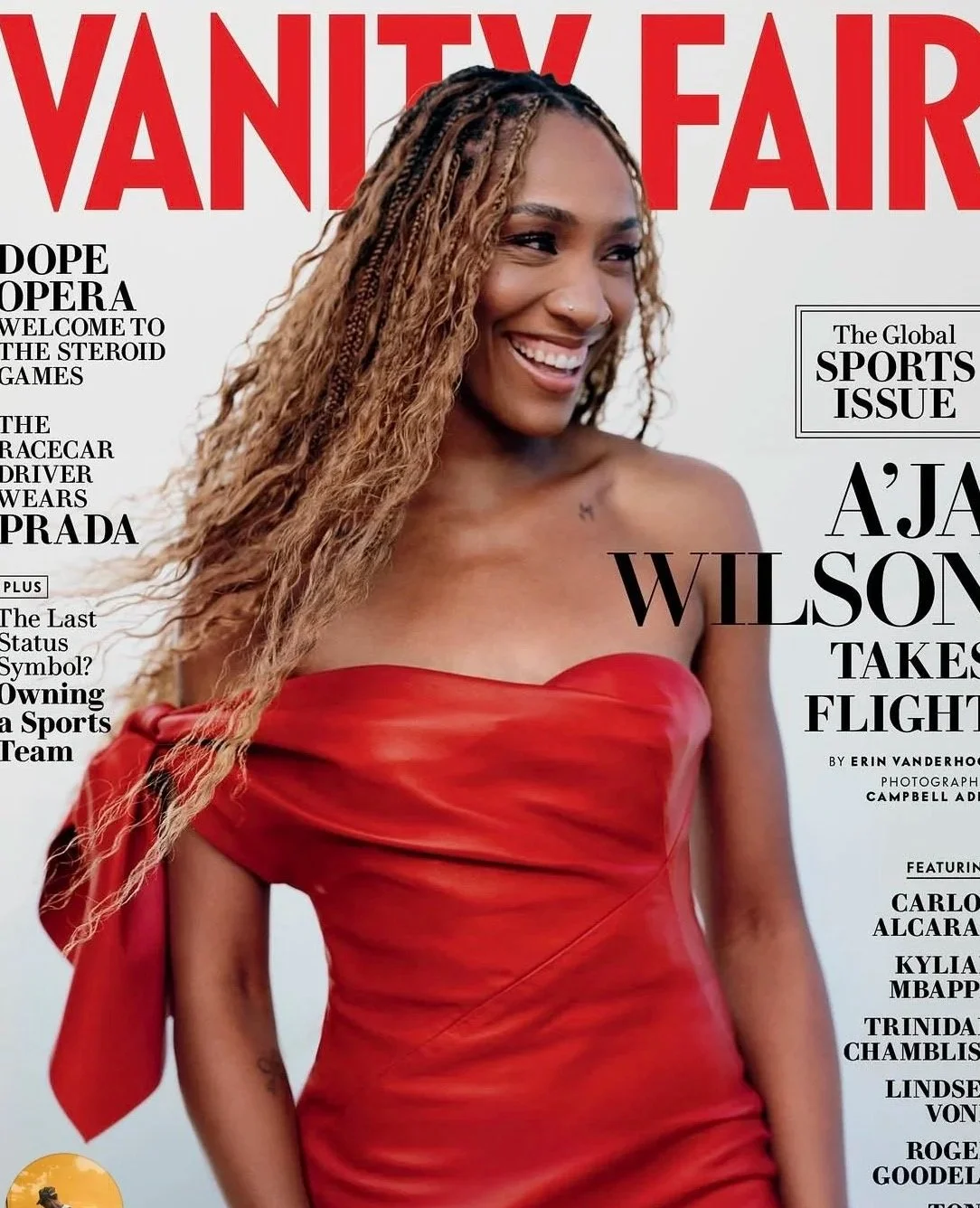 Aja wilson x Vanity Fair