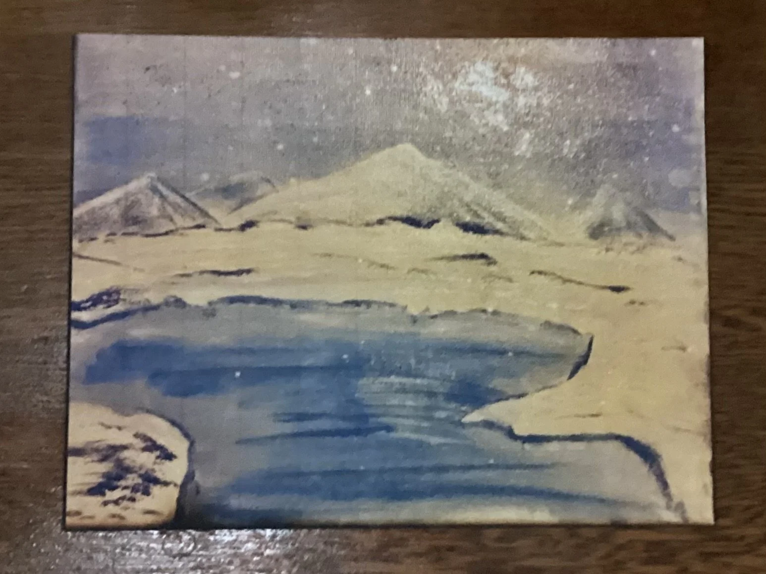 Icy lake print