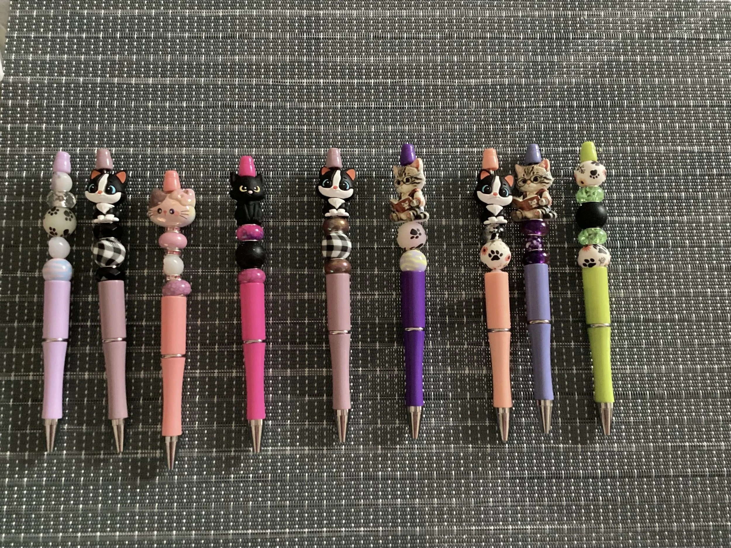 Cat beaded pens