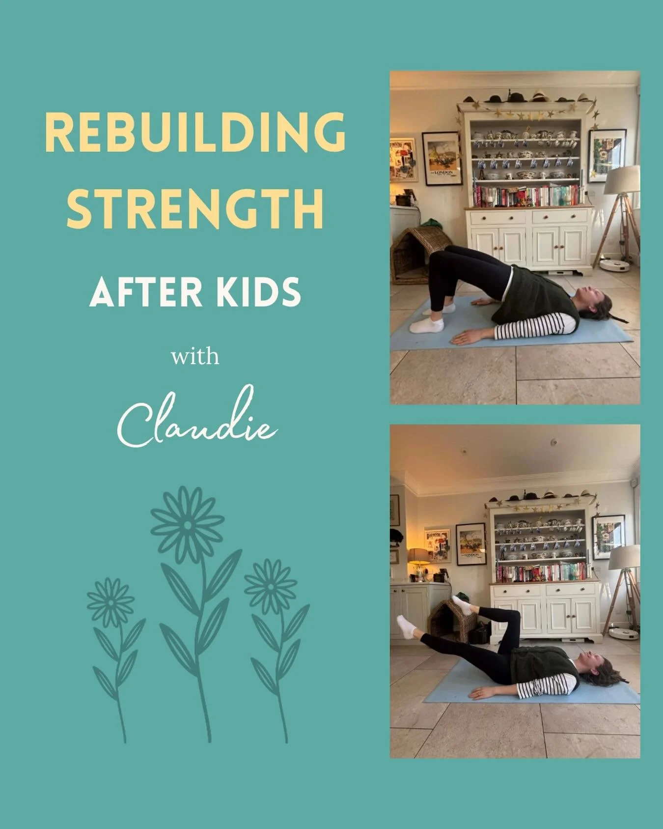 We are very excited to be helping Claudie get back into Pilates after her two children. 🌸🌼 She may have had a 4 year break but she is still nailing it!!! 👏🏻 We&rsquo;ll be working on re-building the core, pelvic stability and upper body strength 