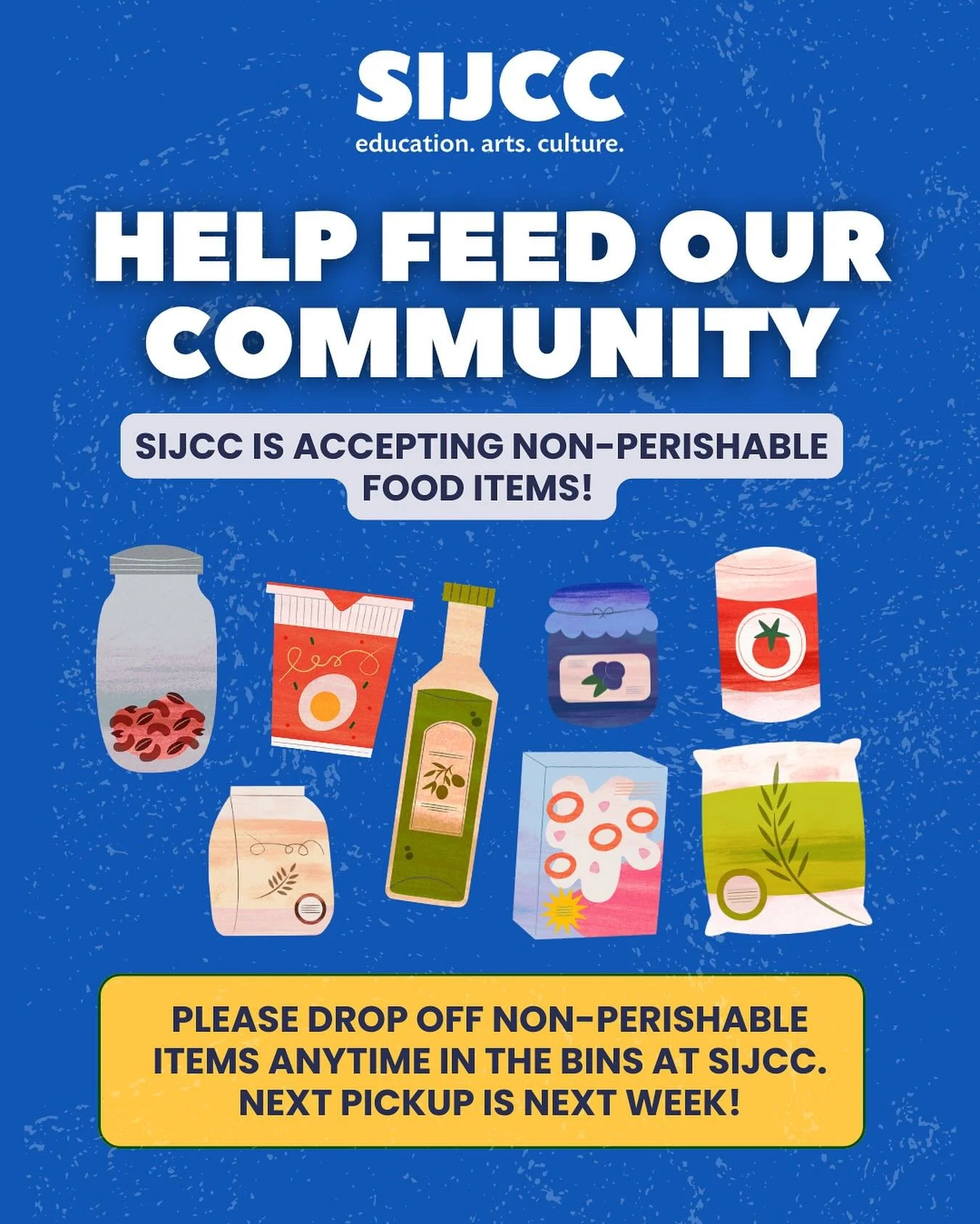 Fill our food donation bins at your next school pick up or drop off!! Our next collection is 11/5.