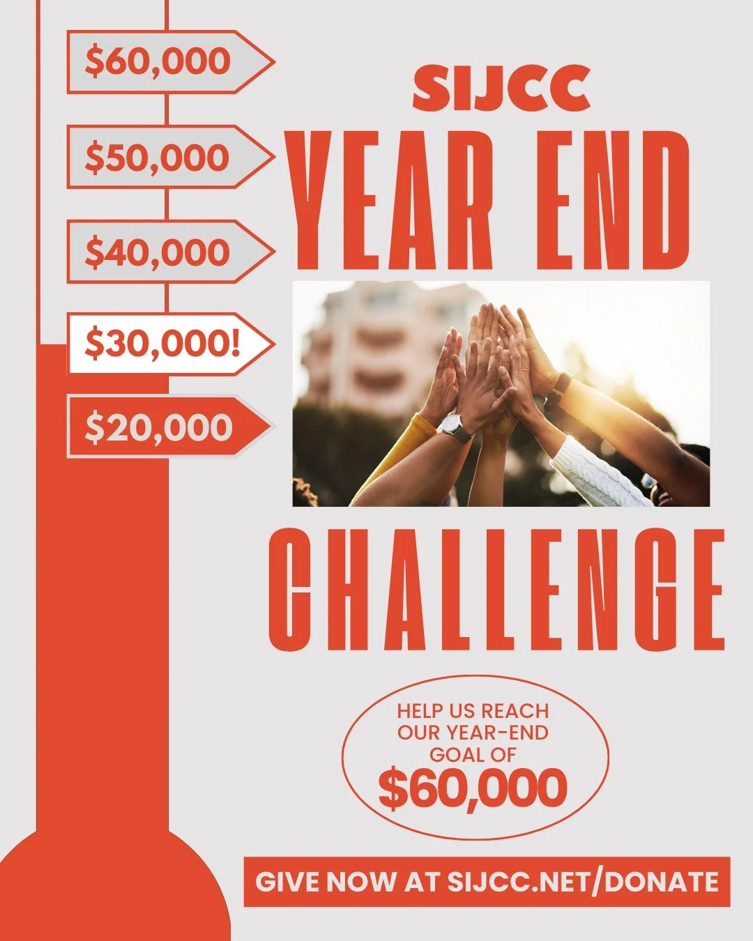 Halfway there! 🎉

Thanks to your Giving Tuesday spirit, we&rsquo;ve crossed the $30k mark on our $60k Year End Challenge!

Help us keep the momentum going - donate, share, spread the word, and let&rsquo;s bring it home!