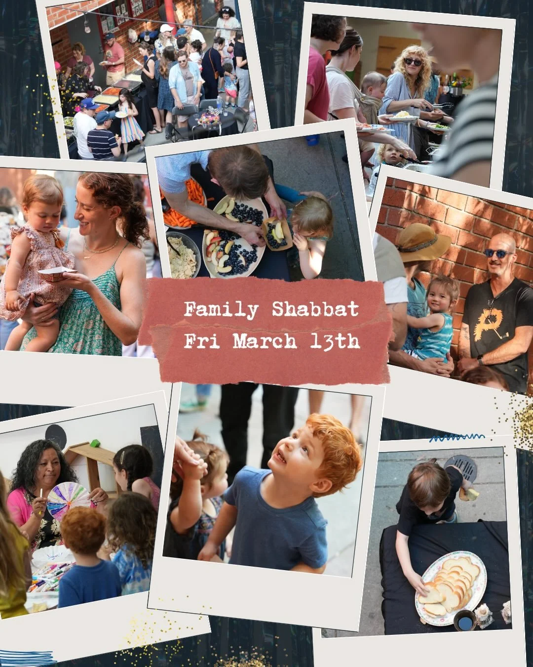 Family Shabbat is this Friday!

Dine on Dinah's mac and cheese and fried chicken plus lots of salads, gluten free and vegan fun.

Much on challah and grab a glass of something special.

sijcc.net/familyshabbat

Registration closes Wed at 5pm