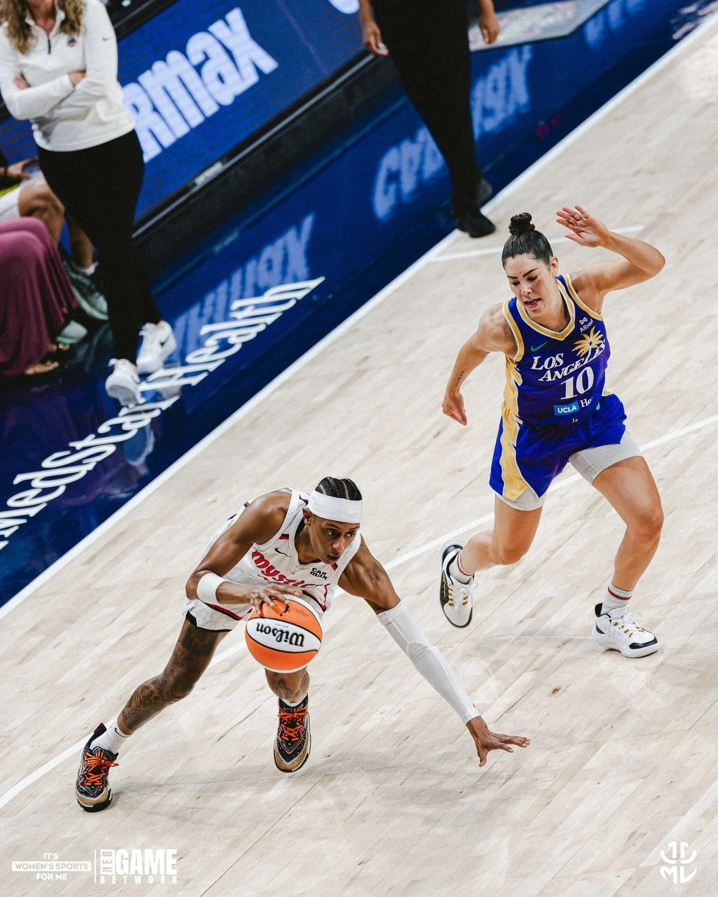 Mystics Trio Shines in late loss to Surging Sparks.

The Washington Mystics opened Tuesday night&rsquo;s matchup against the Los Angeles Sparks with intensity, jumping out to an 18&ndash;3 lead with 4:26 left in the first quarter behind sharp ball mo