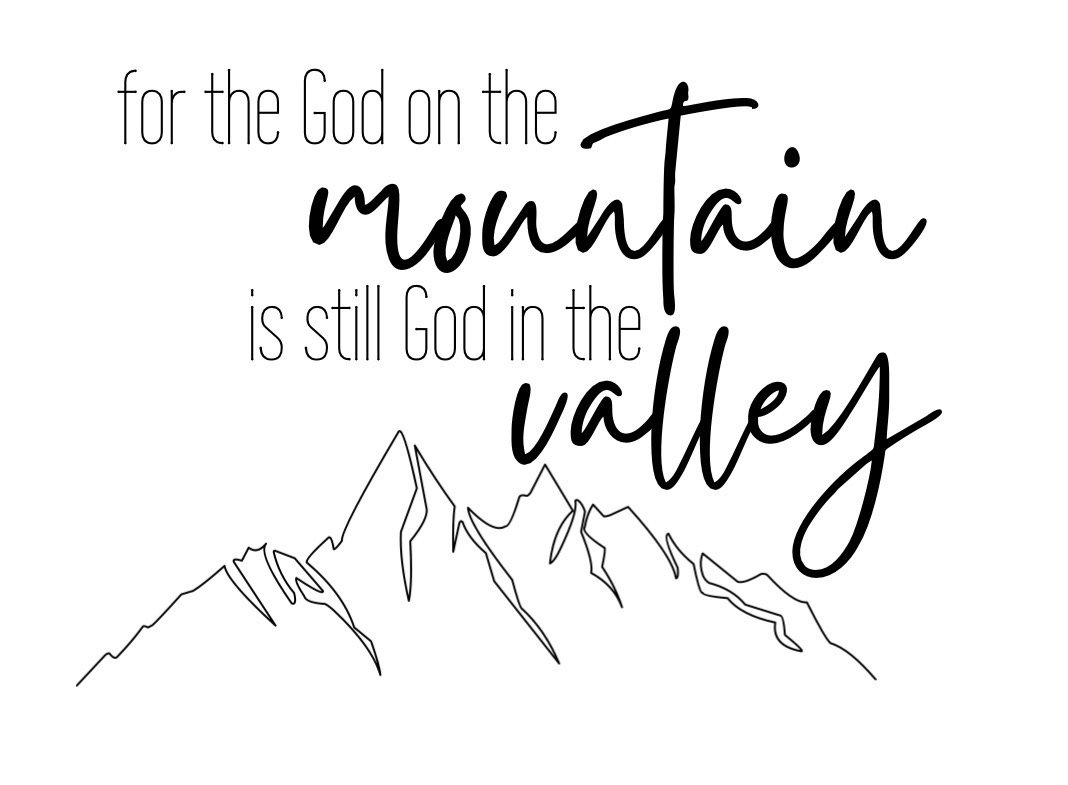 "God In The Mountain" Car Charm