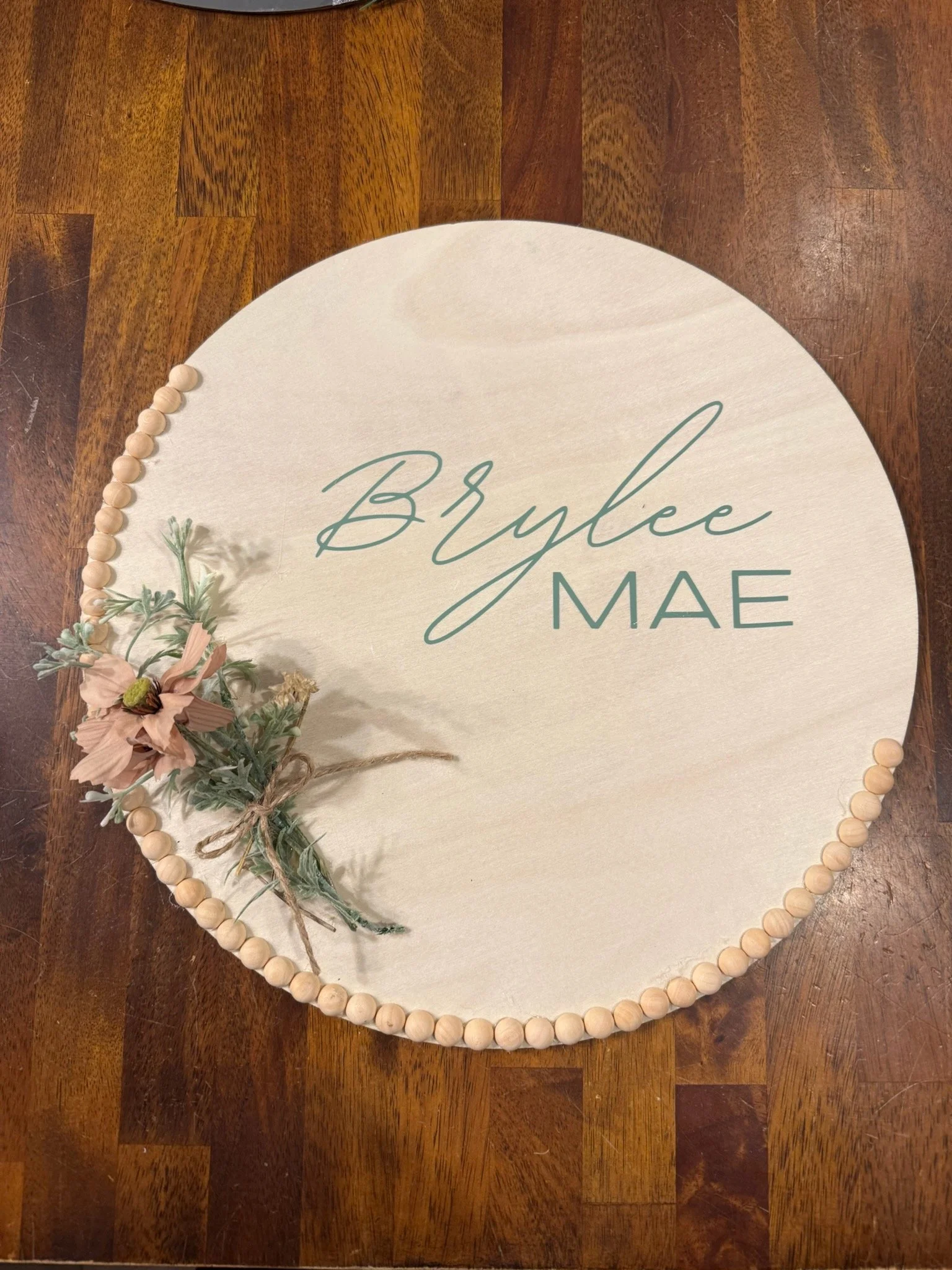 "Brylee" Name Plate
