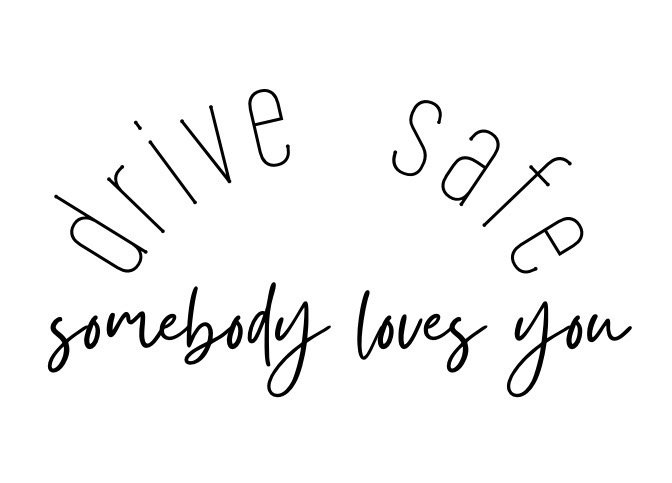 "Drive Safe" Car Charm