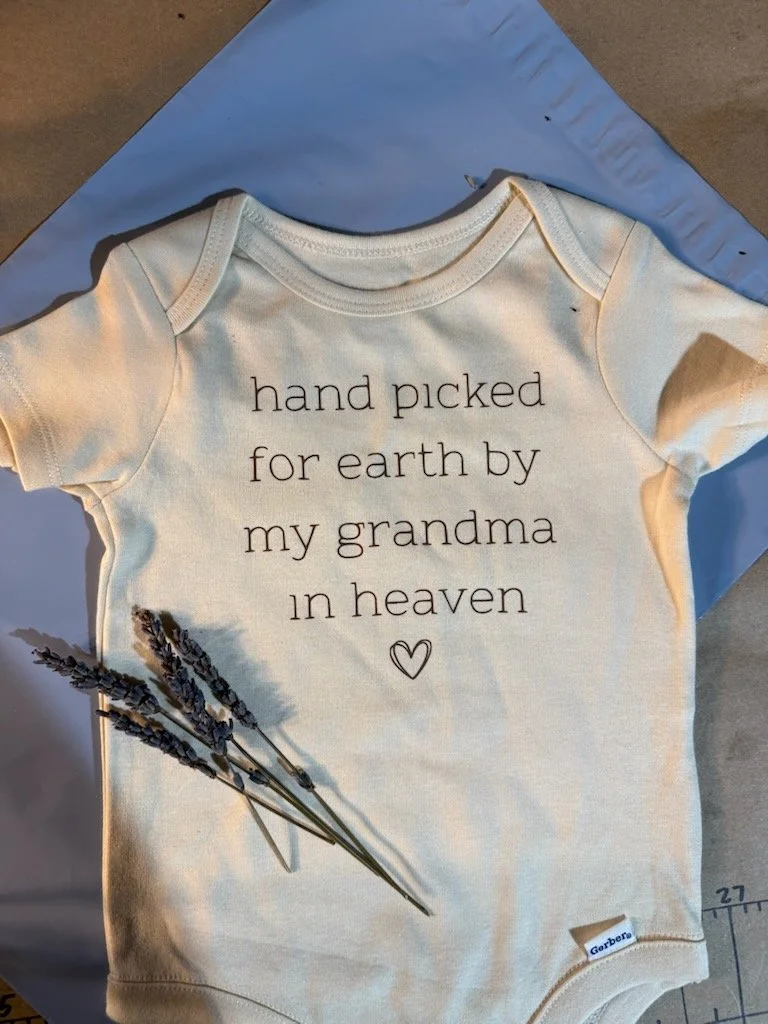 "Hand Picked by Grandma" Onesie
