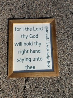 "For I the Lord" Plaque