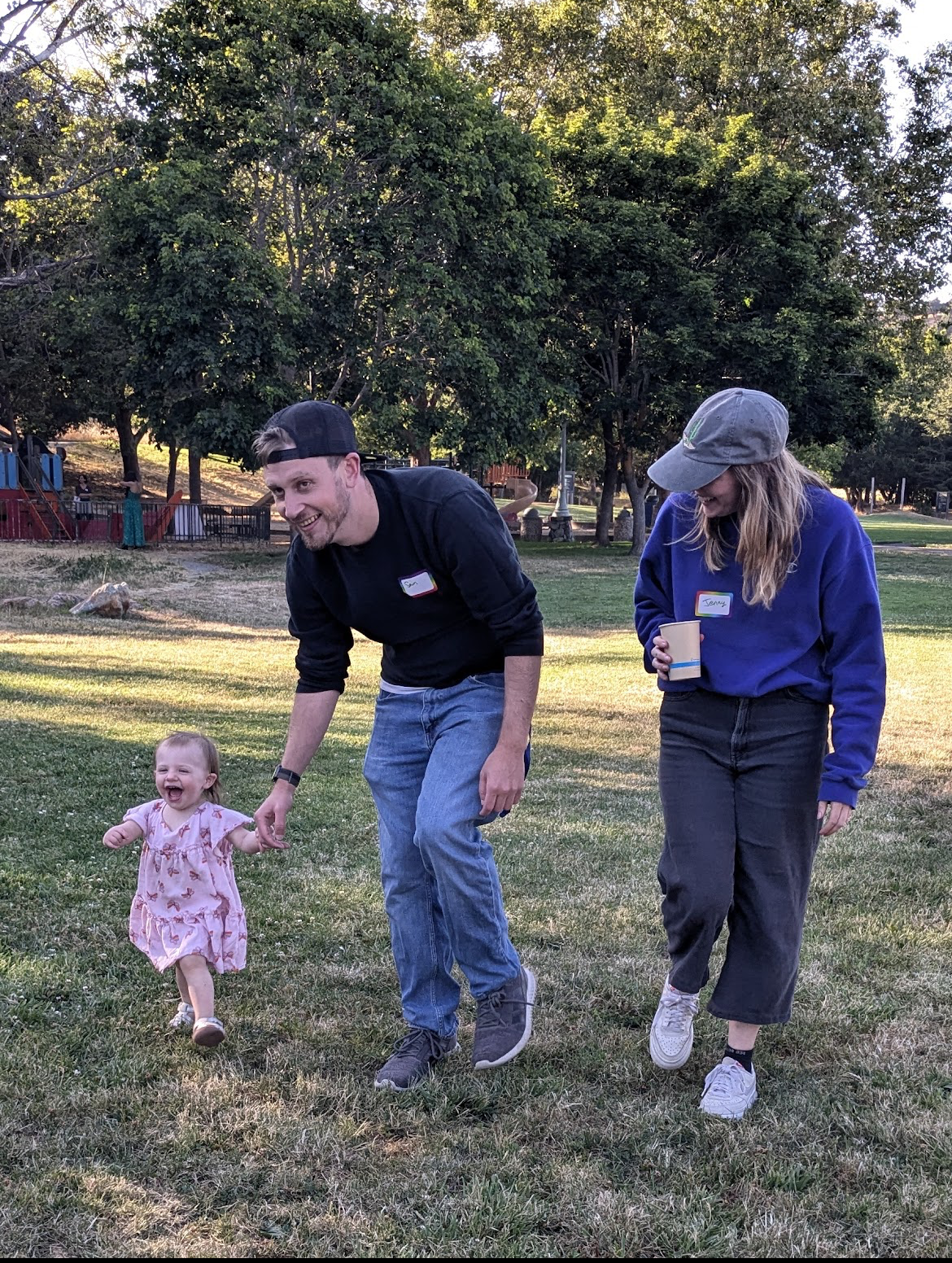 Running around with Sam's niece, Eleanore!