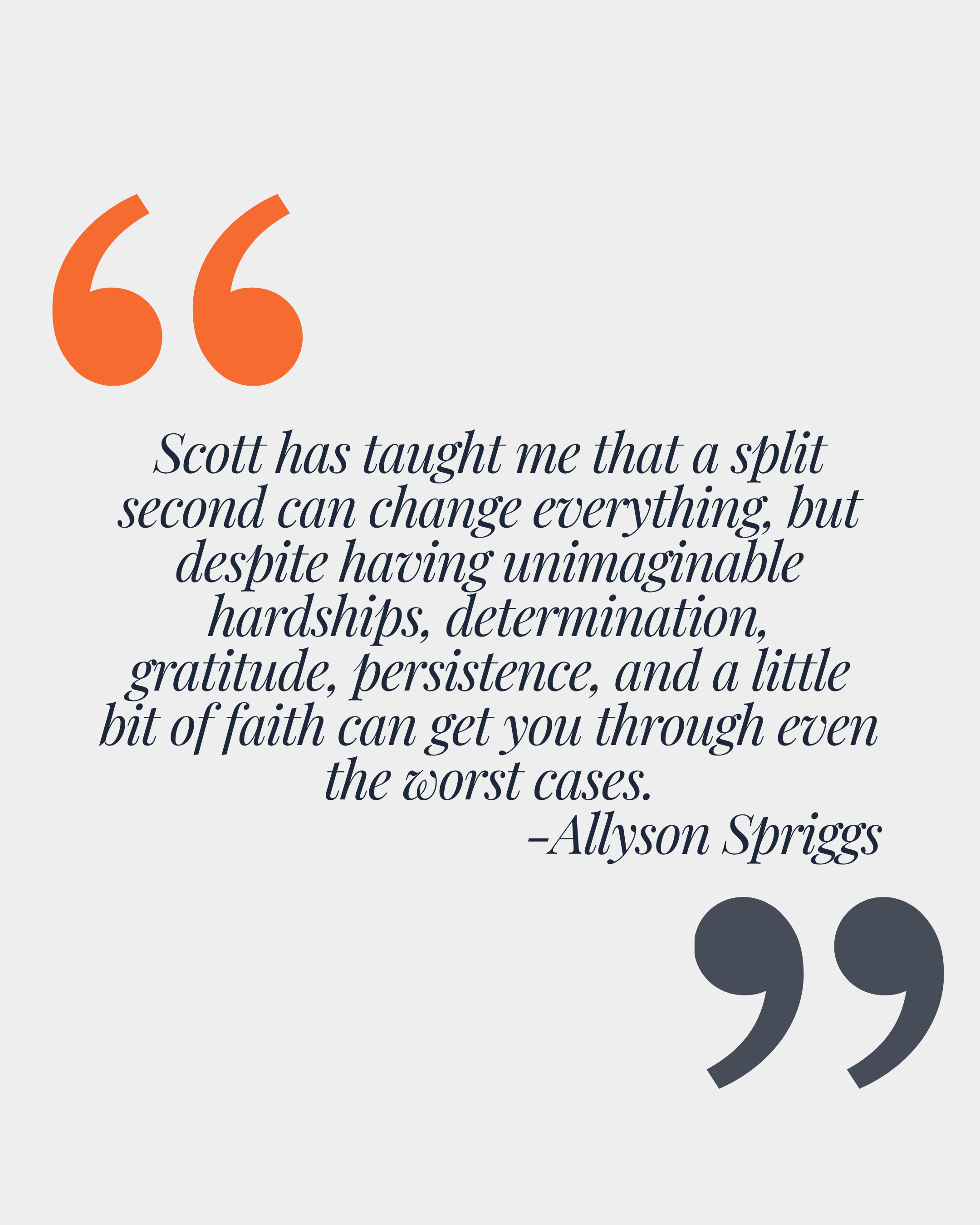 SCOTT ALLEN FROST TESTIMONIAL