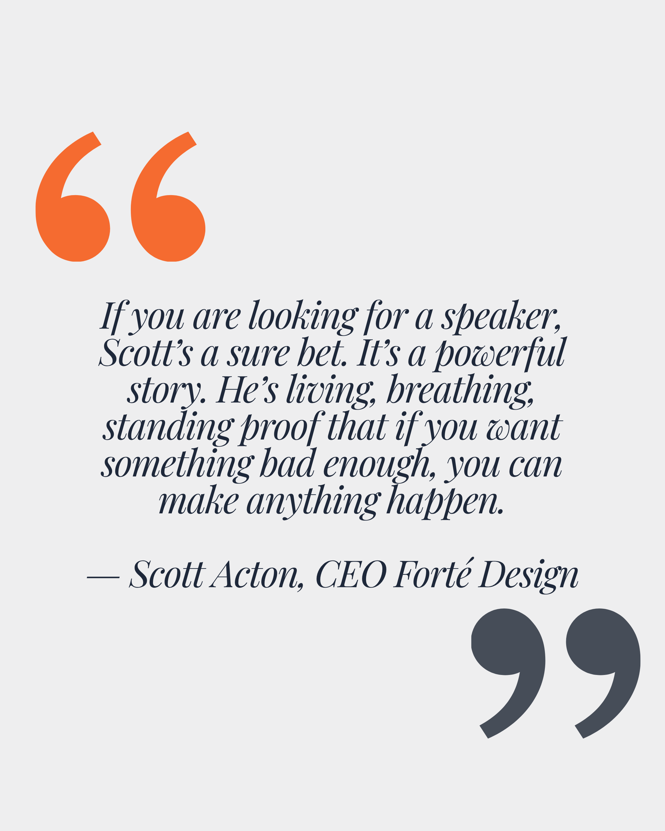 SCOTT ALLEN FROST TESTIMONIAL