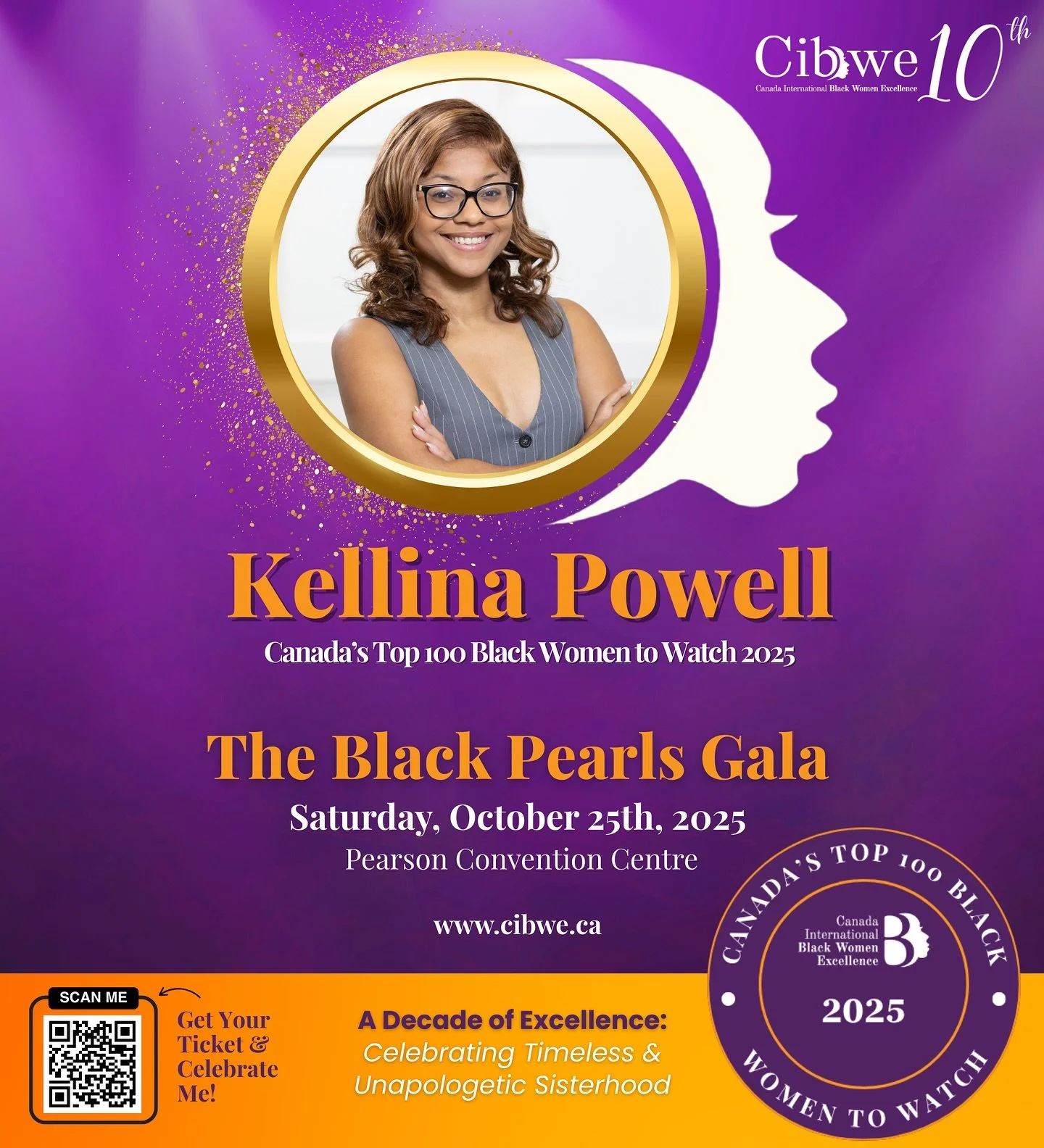 ✨ Big News! ✨

I am beyond honored to share that I&rsquo;ve been named one of CIBWE&rsquo;s 2025 Top 100 Black Women to Watch! 🌟🙌🏾 @cibwe.ca 

This moment is more than just an award &mdash; it&rsquo;s a celebration of representation, visibility, a
