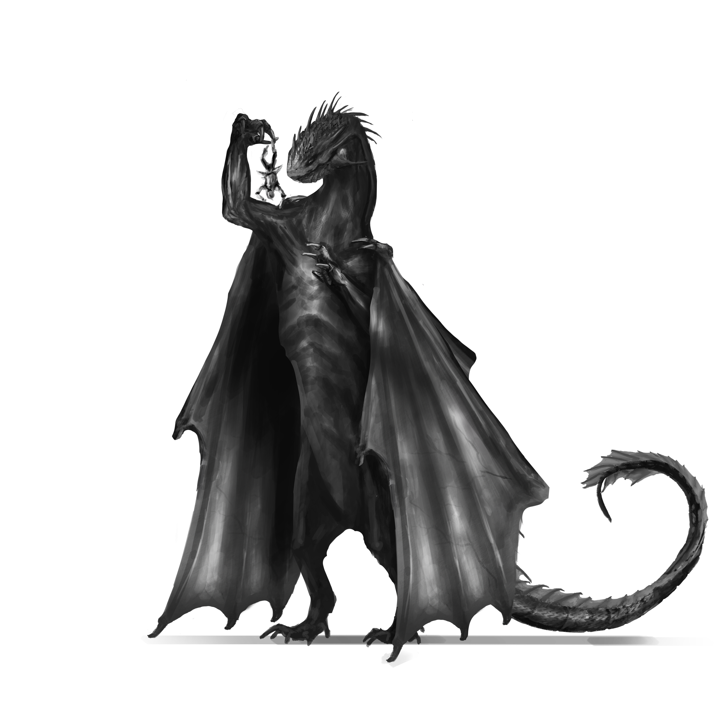 Green Dragon Standing by Vikroart