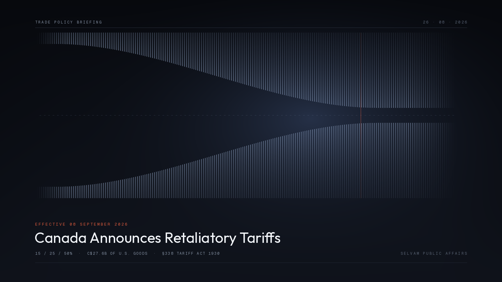 Canada Announces Retaliatory Tariffs