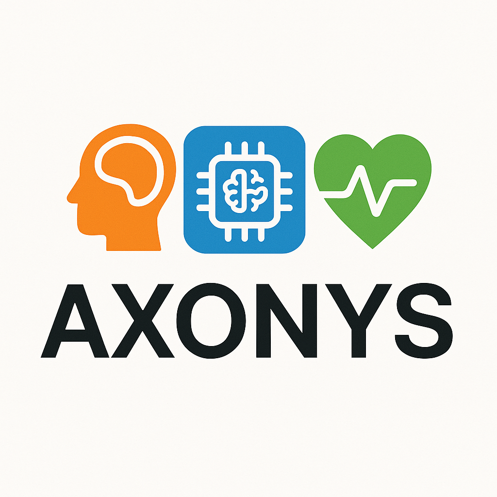 Logo Axonys présentant les trois offres de Services Core, Boost & Pulse à destination de dirigeants d'entreprises.