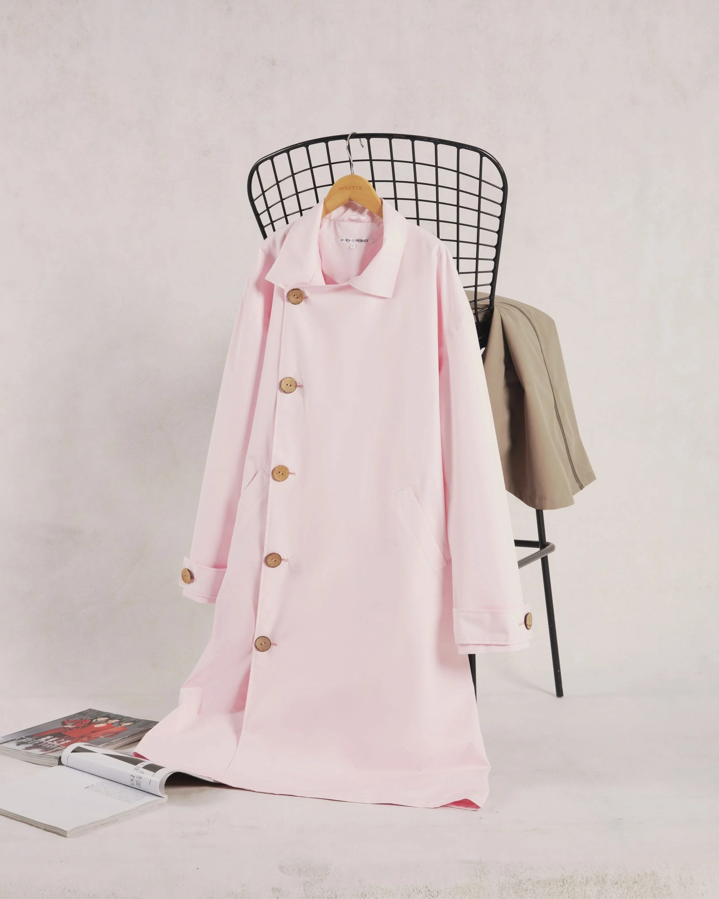 "A Rainy Day" - Woman Belted Coat