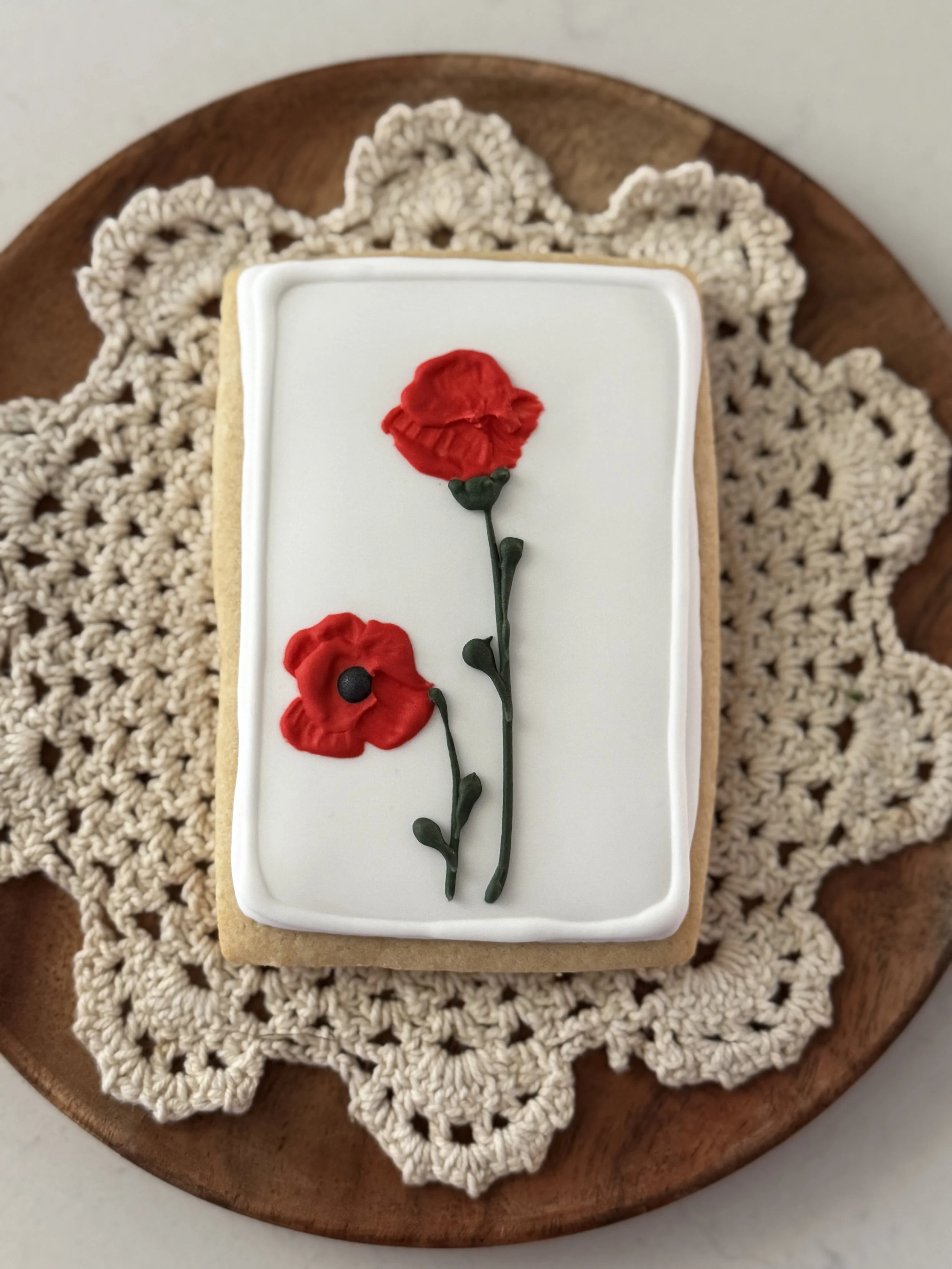 Blushing Poppy Sugar Cookie