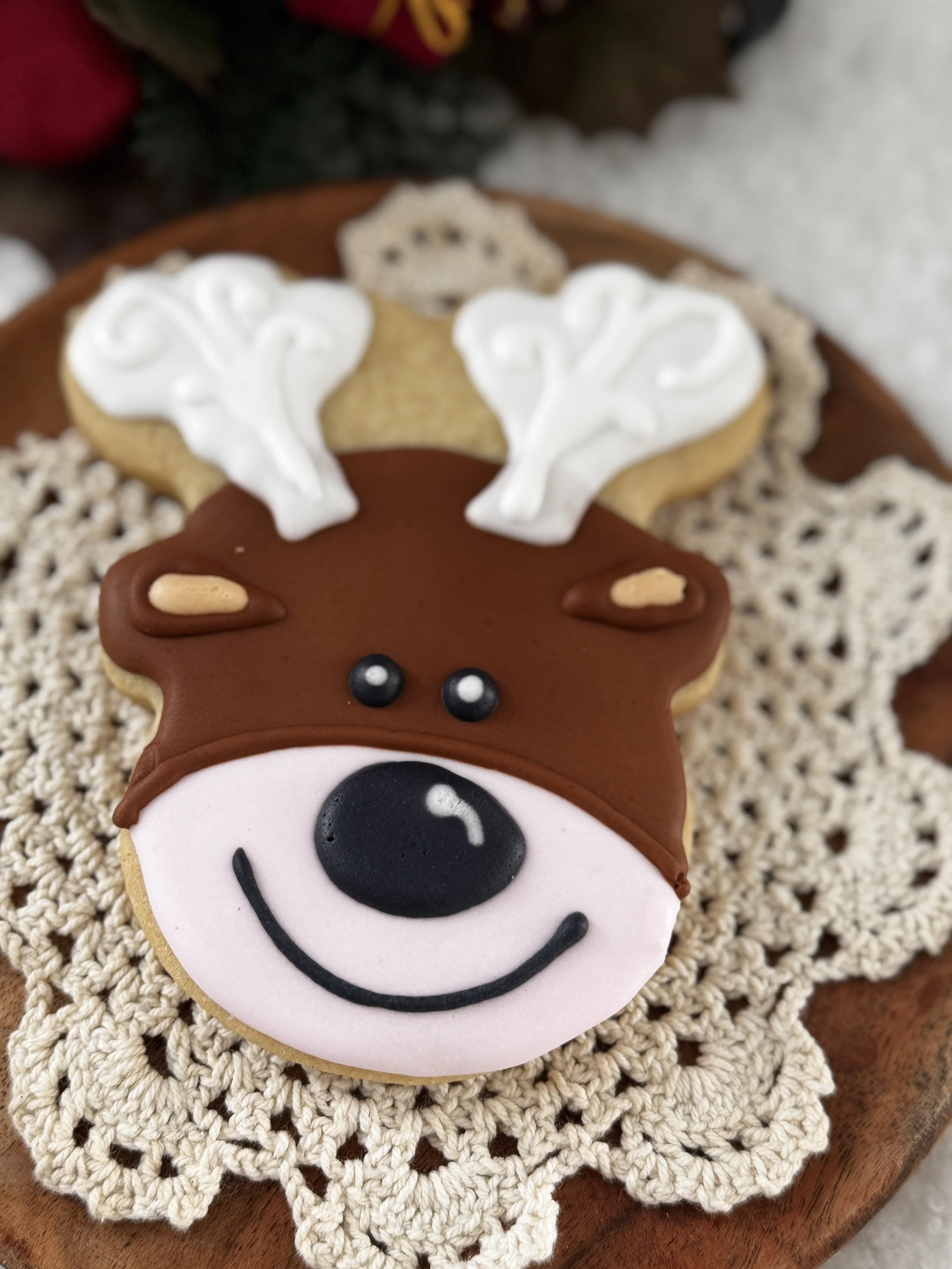 Rudy Reindeer Sugar Cookie