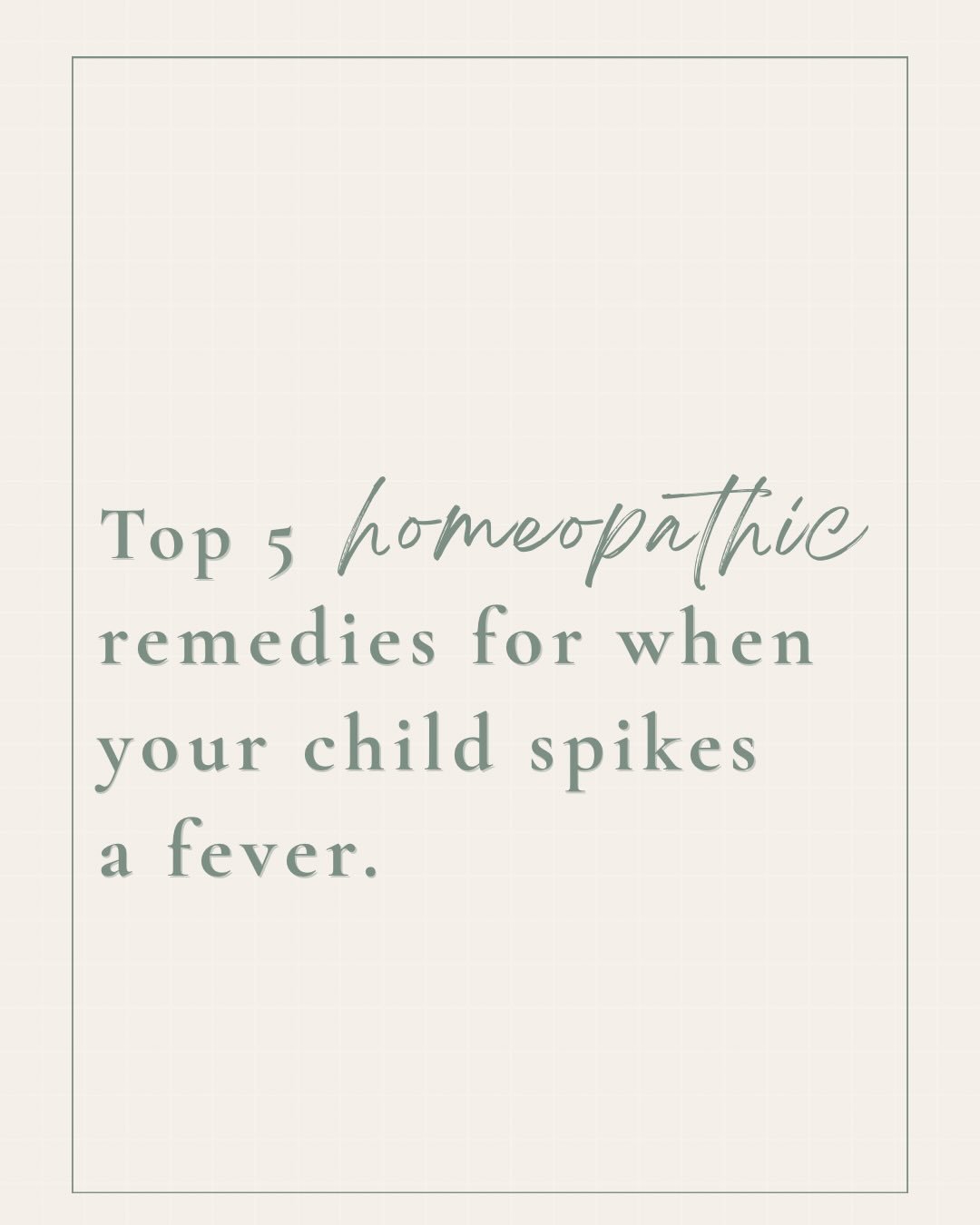 Cold and flu season can feel overwhelming.

Fevers spike. Coughs begin in the middle of the night. Little bodies feel hot in your arms and you&rsquo;re trying to decide what to do while half asleep.

Having homeopathic remedies on hand can make those