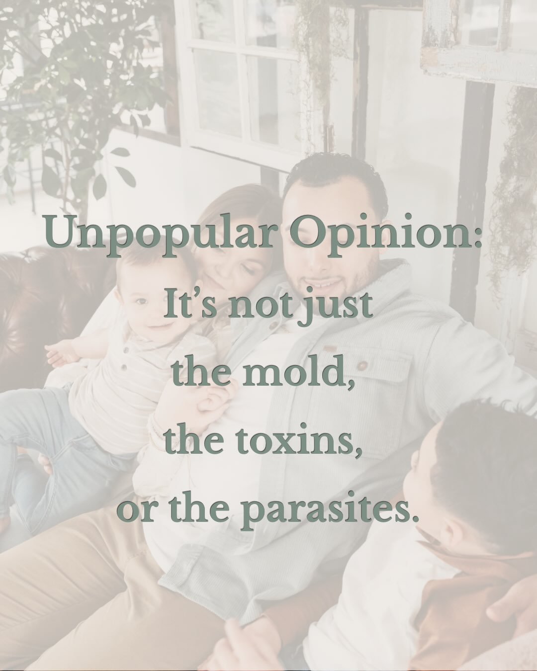 We have been taught to look for the thing that is making us sick.

The mold. The toxins. The parasites. The pathogen.
And while all of these things matter, and do need addressed, they are not the whole story. 

Because the real question has never jus